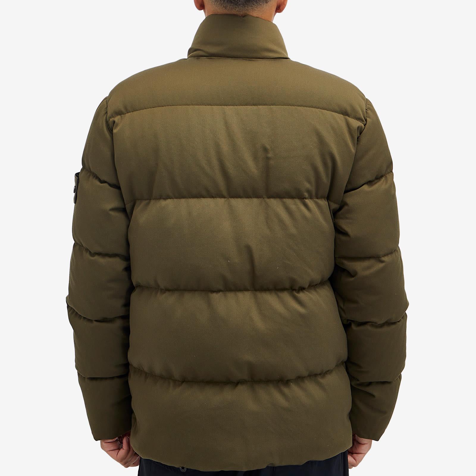 Stone Island Ghost Twill Wool Down-Tc Jacket in Green for Men | Lyst