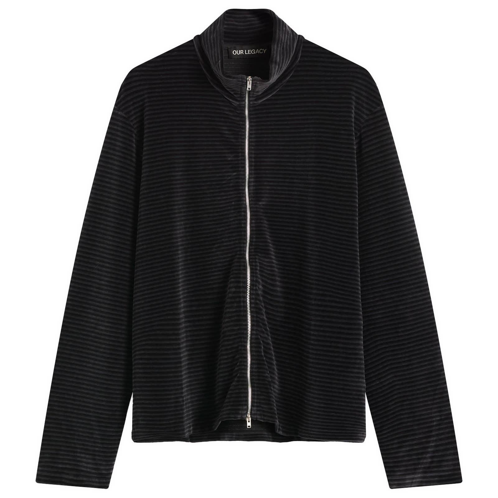 Our Legacy Shrunken Fullzip Polo in Black for Men | Lyst UK