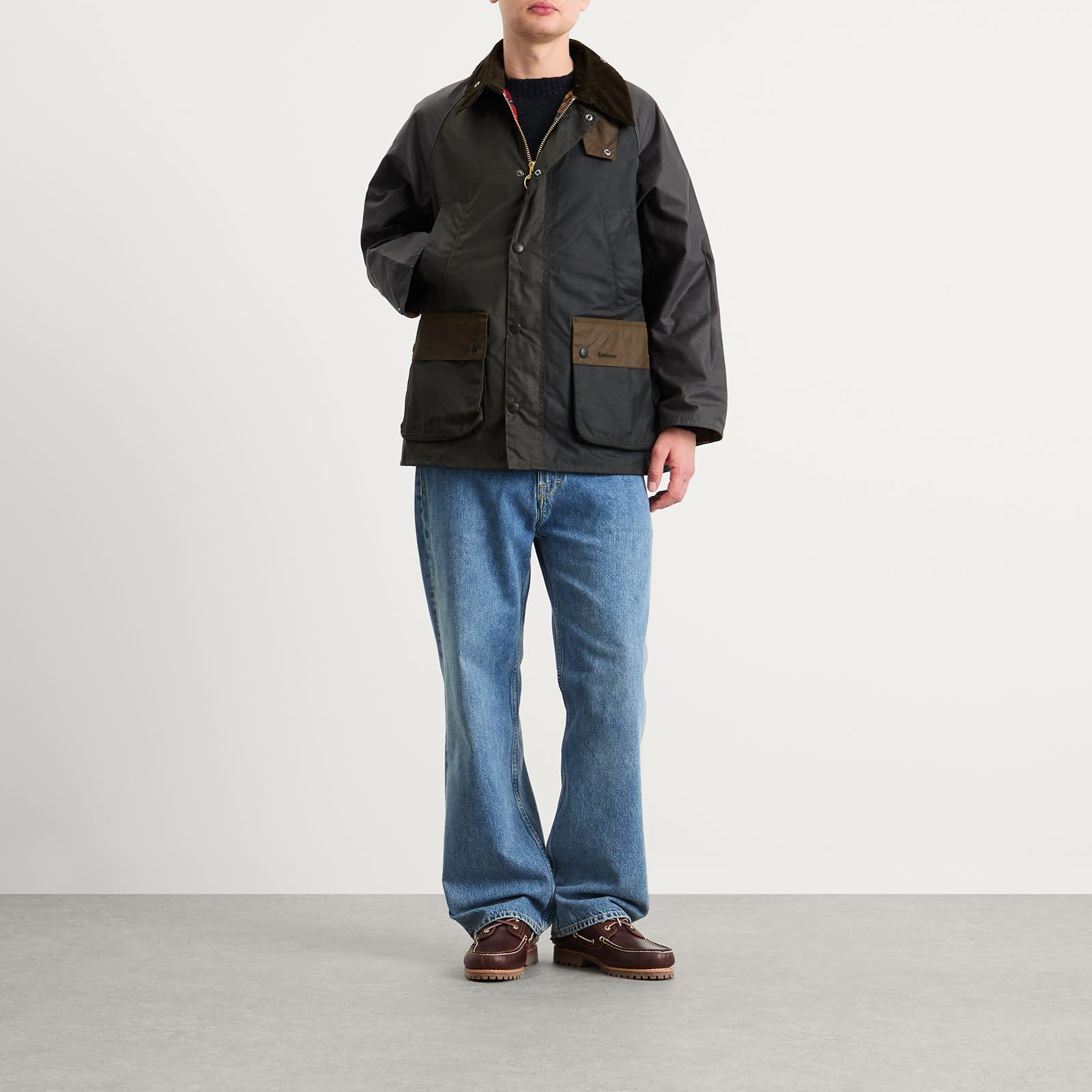 Barbour Patchwork Os Bedale Wax Jacket in Black for Men | Lyst