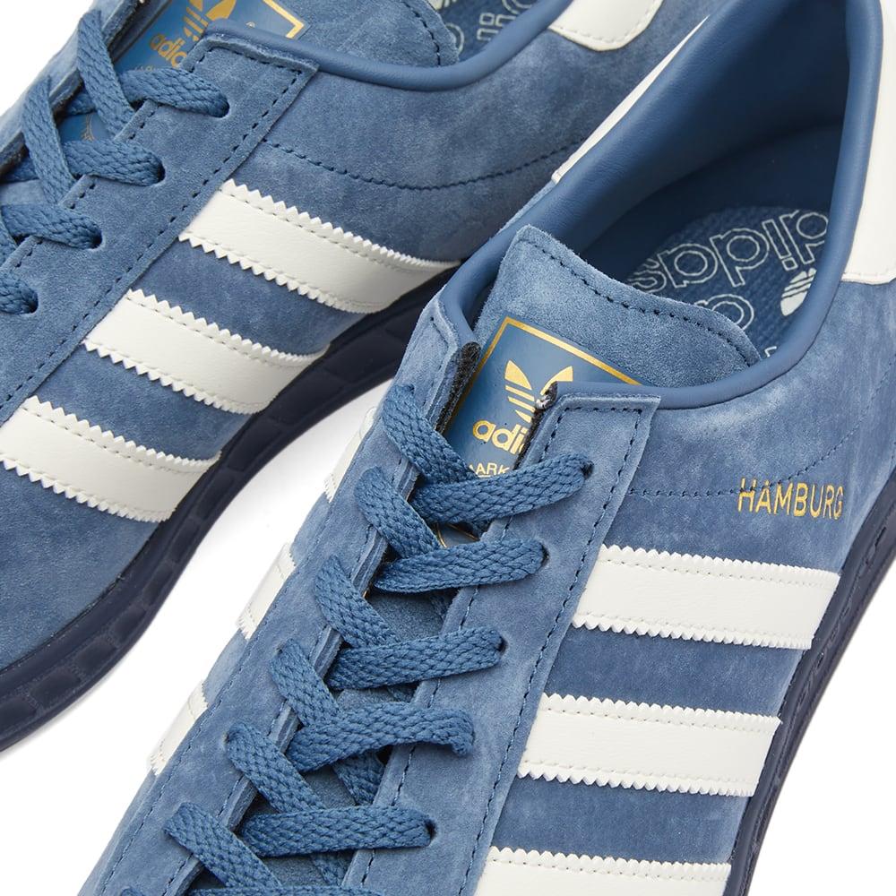 adidas gazelle silver green womens adidas Originals Hamburg Trainers – LaMarc Sports main image 0