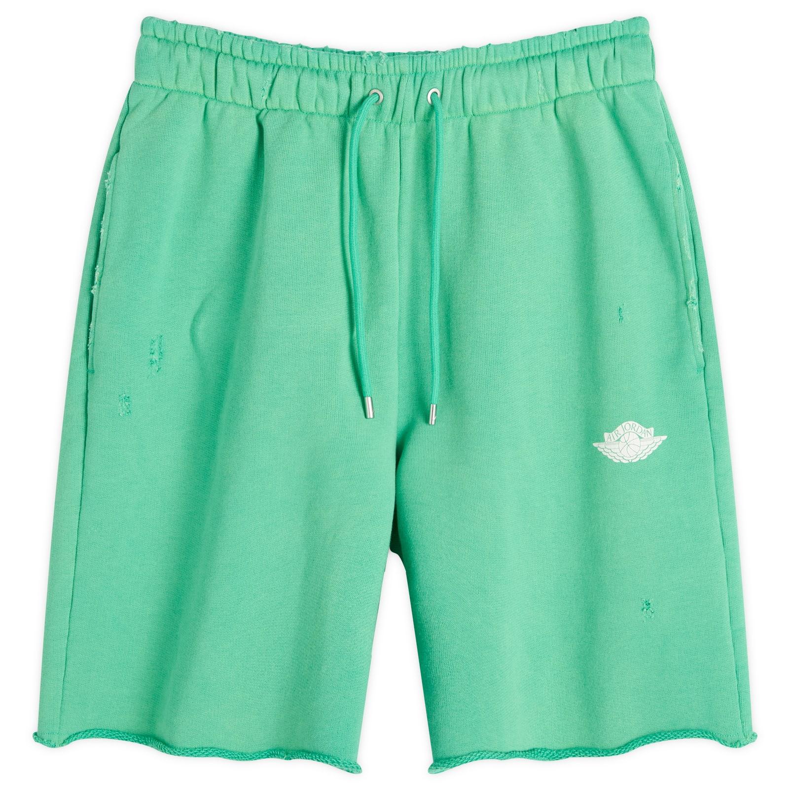 nike air fleece shorts green