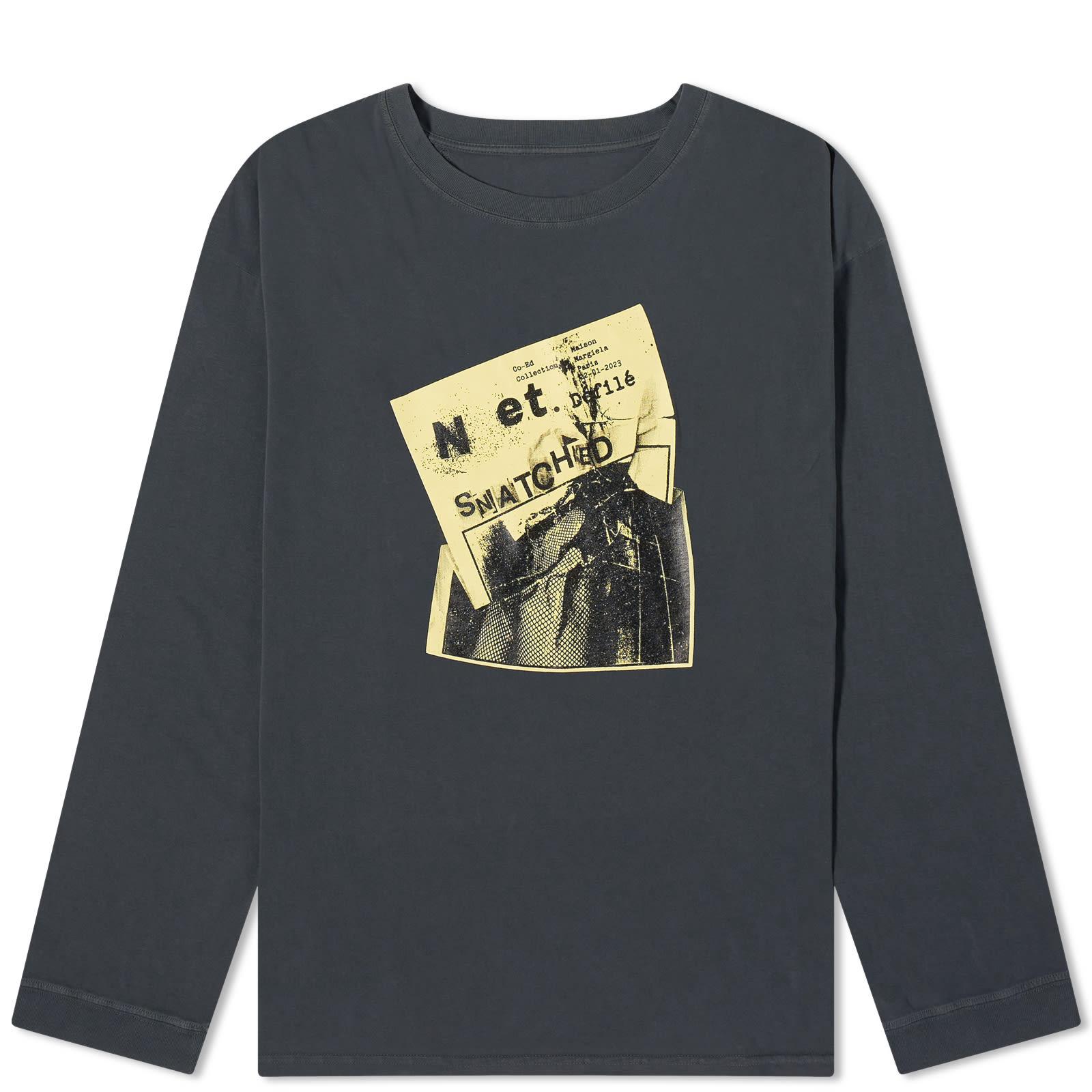 Maison Margiela Long Sleeve Poster T-Shirt in Blue for Men | Lyst UK