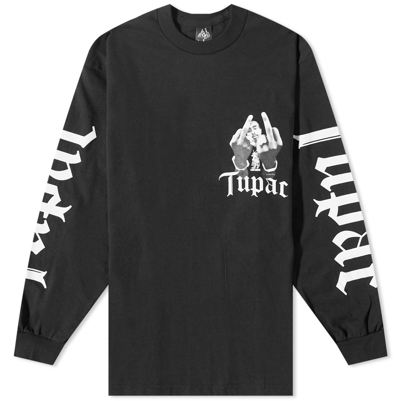 Wacko Maria Long Sleeve Tupac Crew T-shirt in Black for Men | Lyst UK