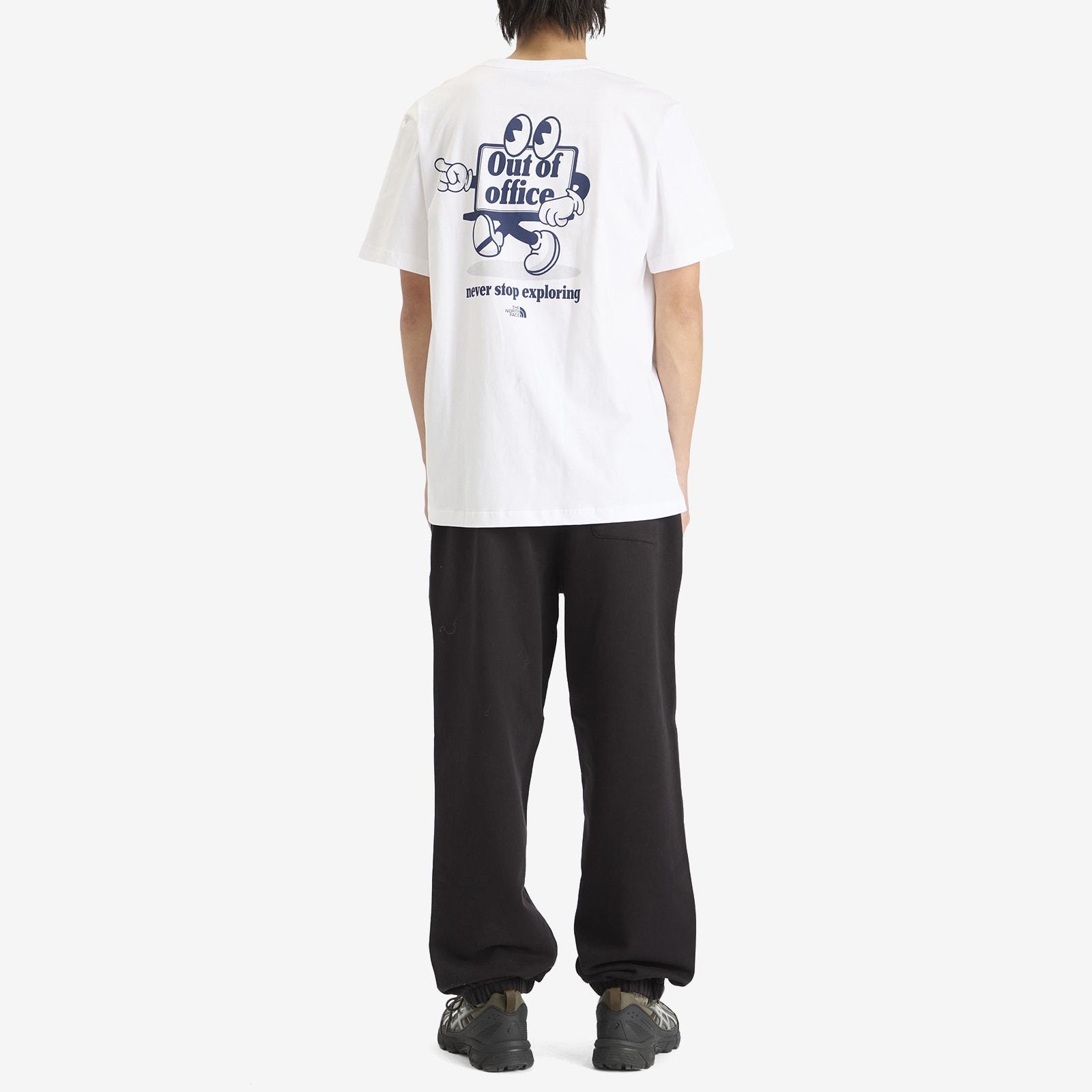 The North Face Out Of Office Graphic T-Shirt in White for