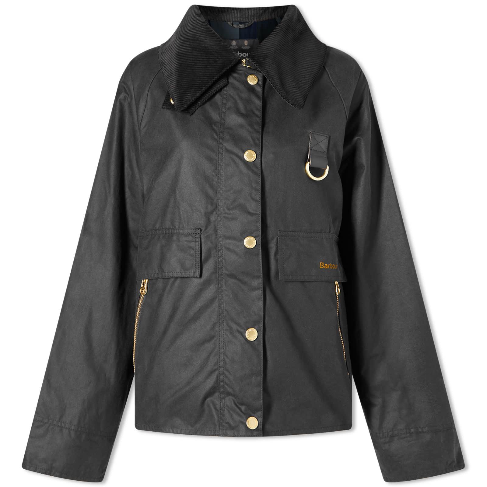 Barbour Catton Wax Jacket in Black | Lyst