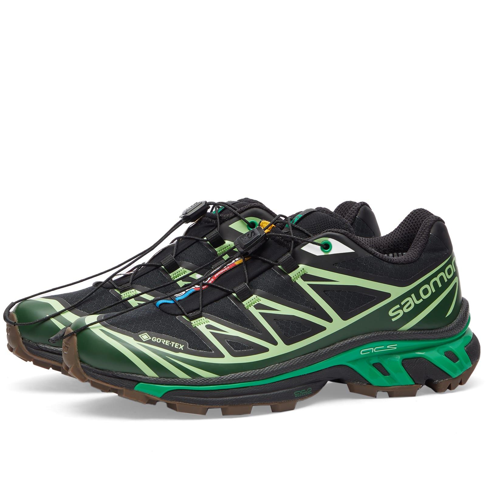 Salomon Xt6 Goretex Sneakers Black / Eden / Green Ash for Men Lyst