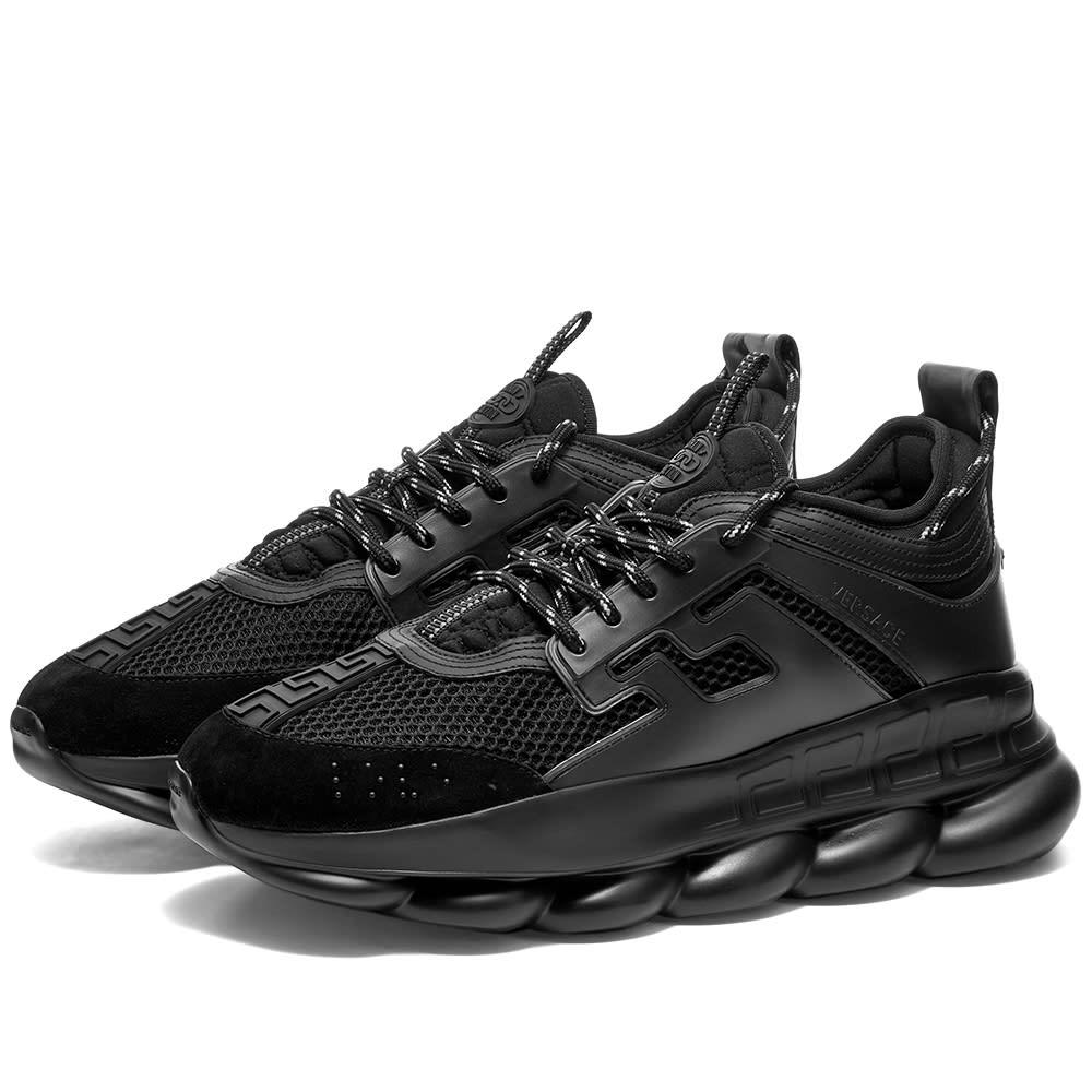 Versace Chain Reaction Sneakers in Black for Men - Save 14% - Lyst