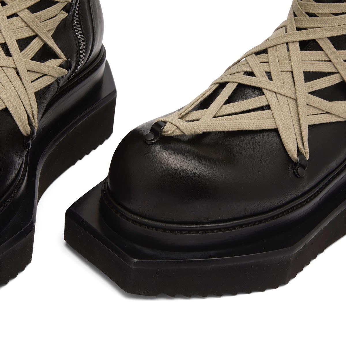 Rick Owens Megalace Turbo Cyclops Boot in Black for Men | Lyst