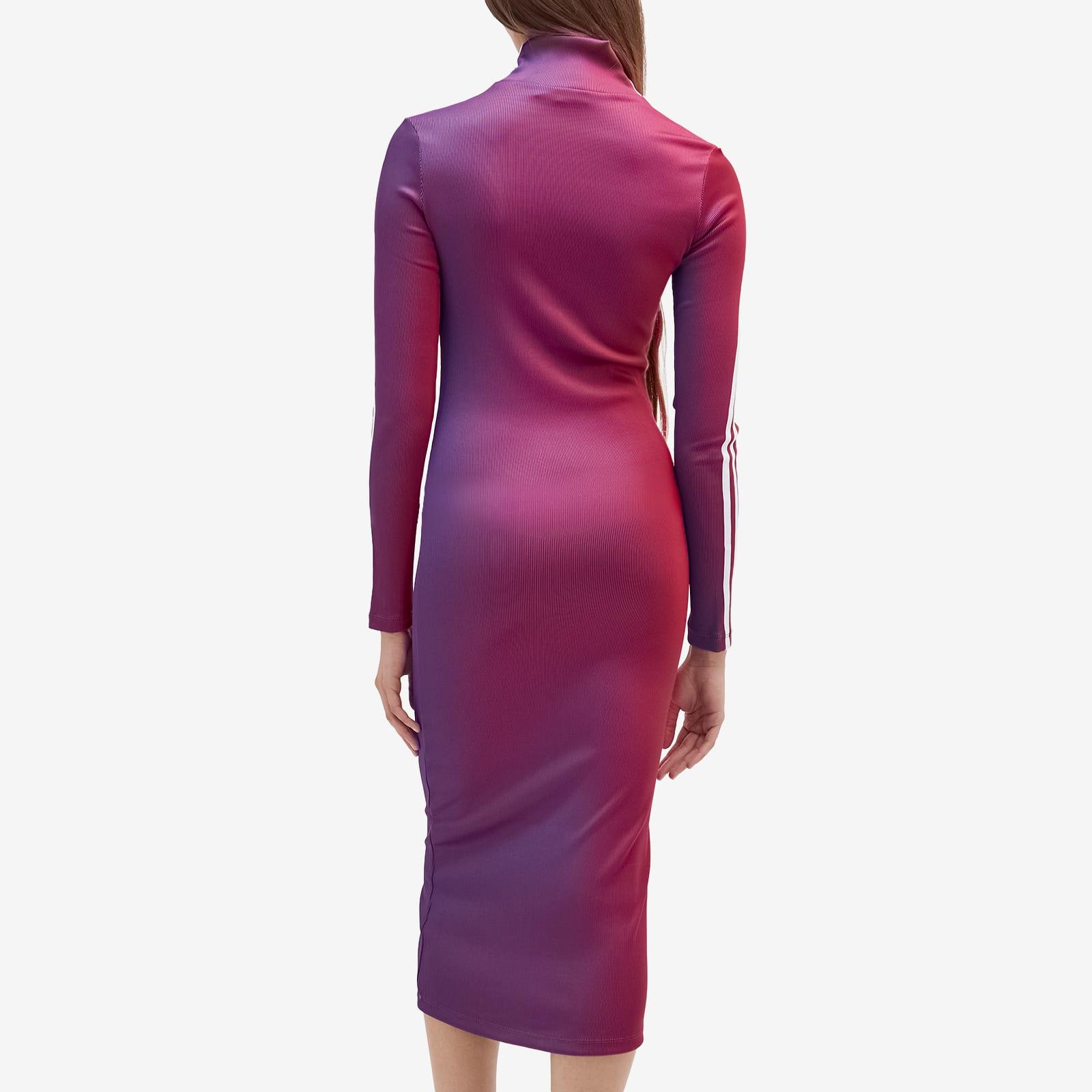 long mock neck dress The Ribbed Mock Neck Midi Dress