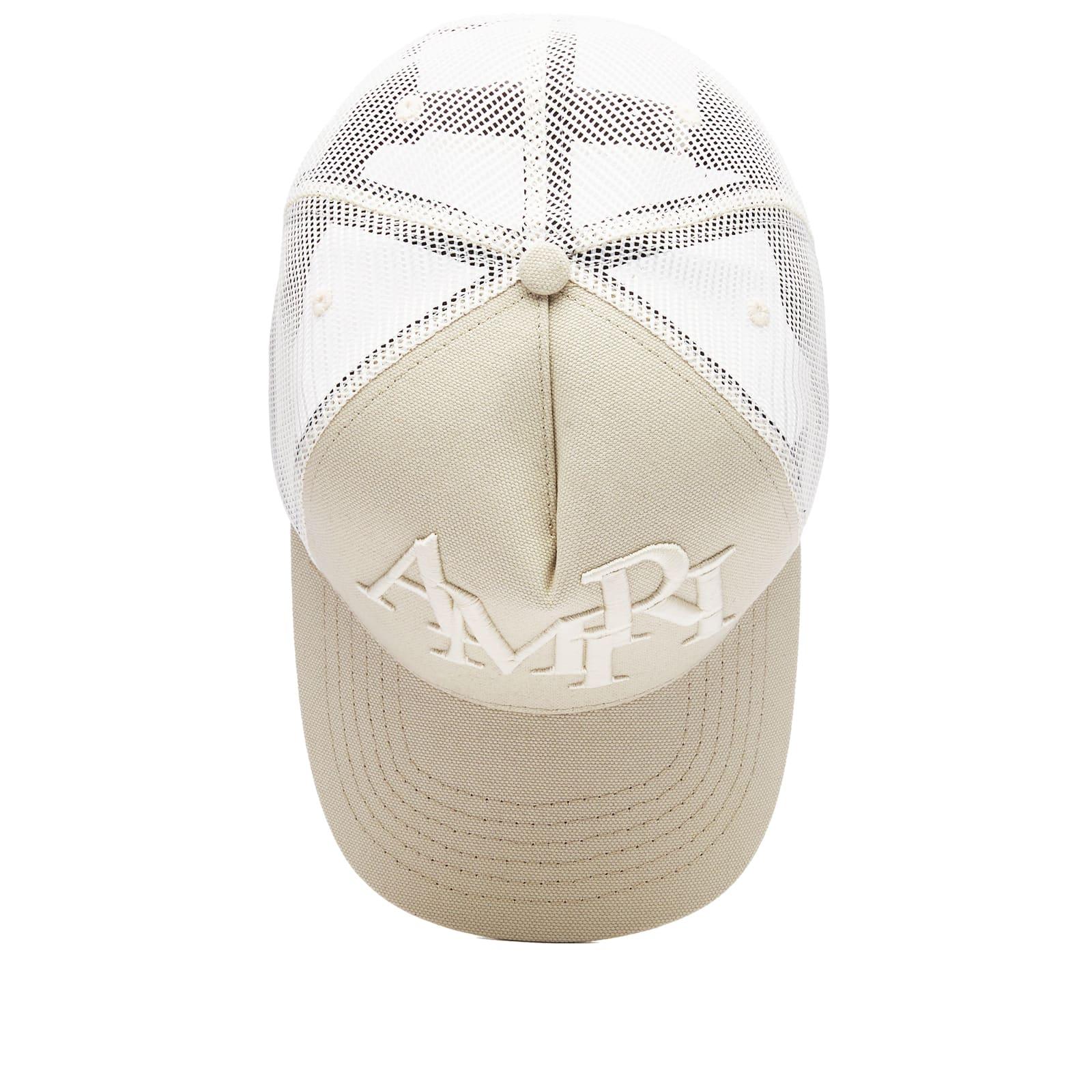 Amiri staggered Logo Trucker Hat in White for Men | Lyst