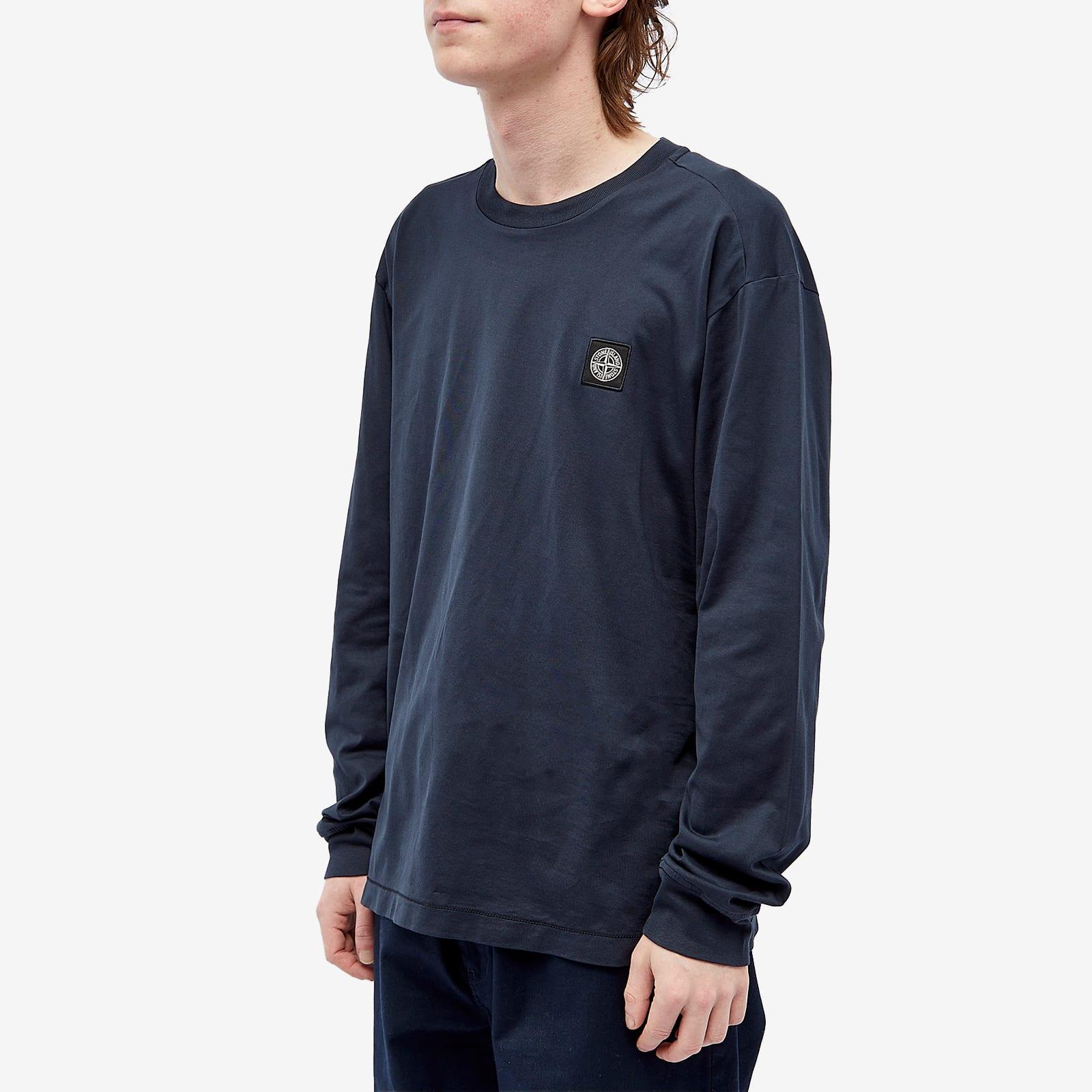 Stone Island Long Sleeve Patch T-shirt in Blue for Men | Lyst