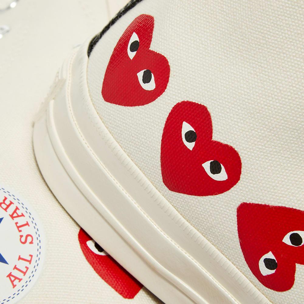 comme des garçons play x converse pro leather