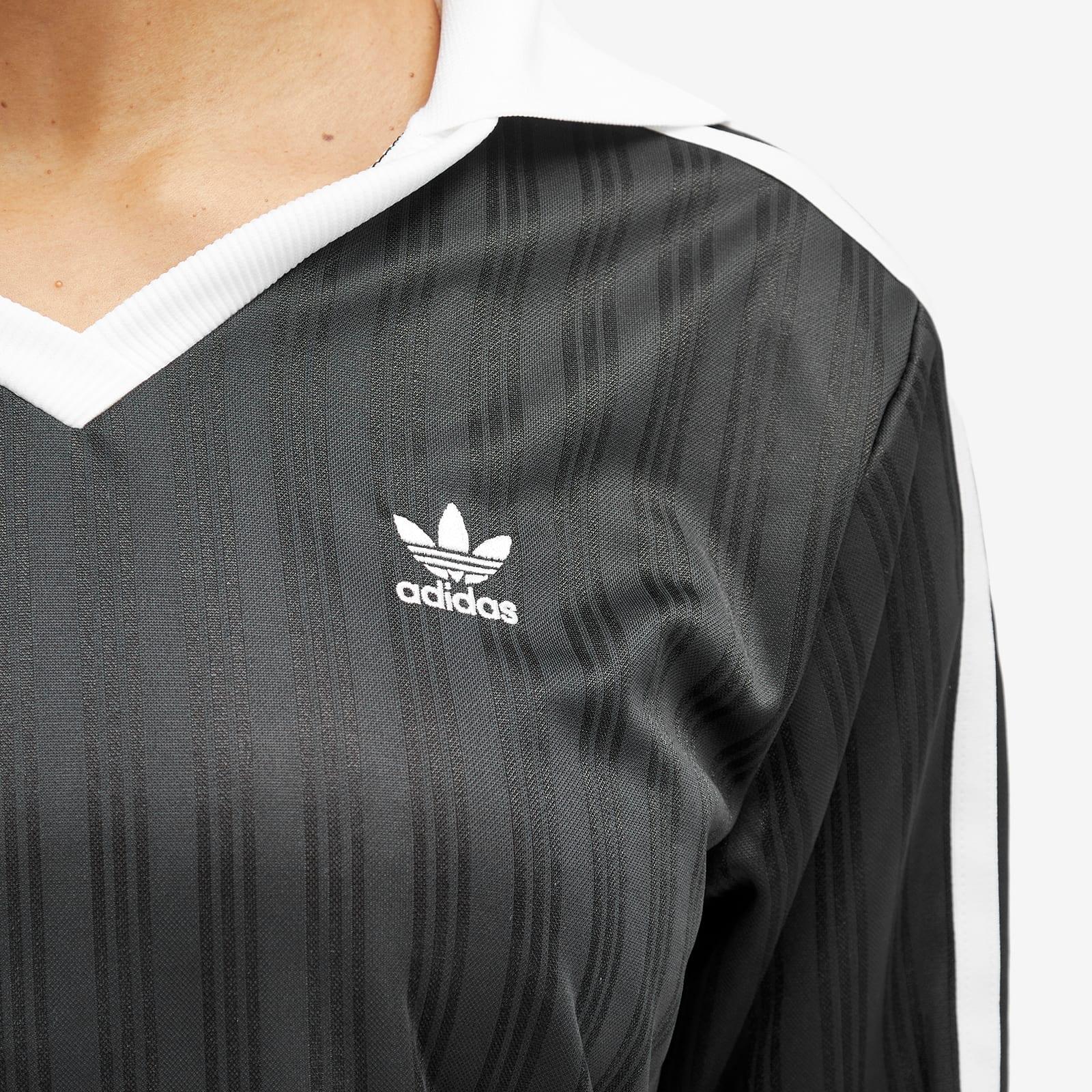 ◆adidas◆ V-neck long sleeve shirt white JC8154 adidas Made to be Remade Mock Neck Long Sleeve Shirt - White