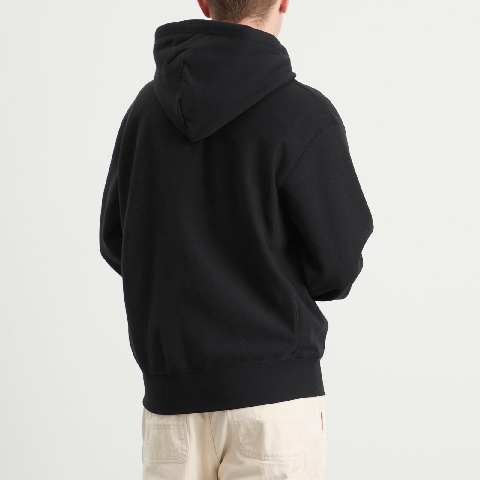 Champion Reverse Weave Fleece Zip Hoodie in Black for Men | Lyst UK