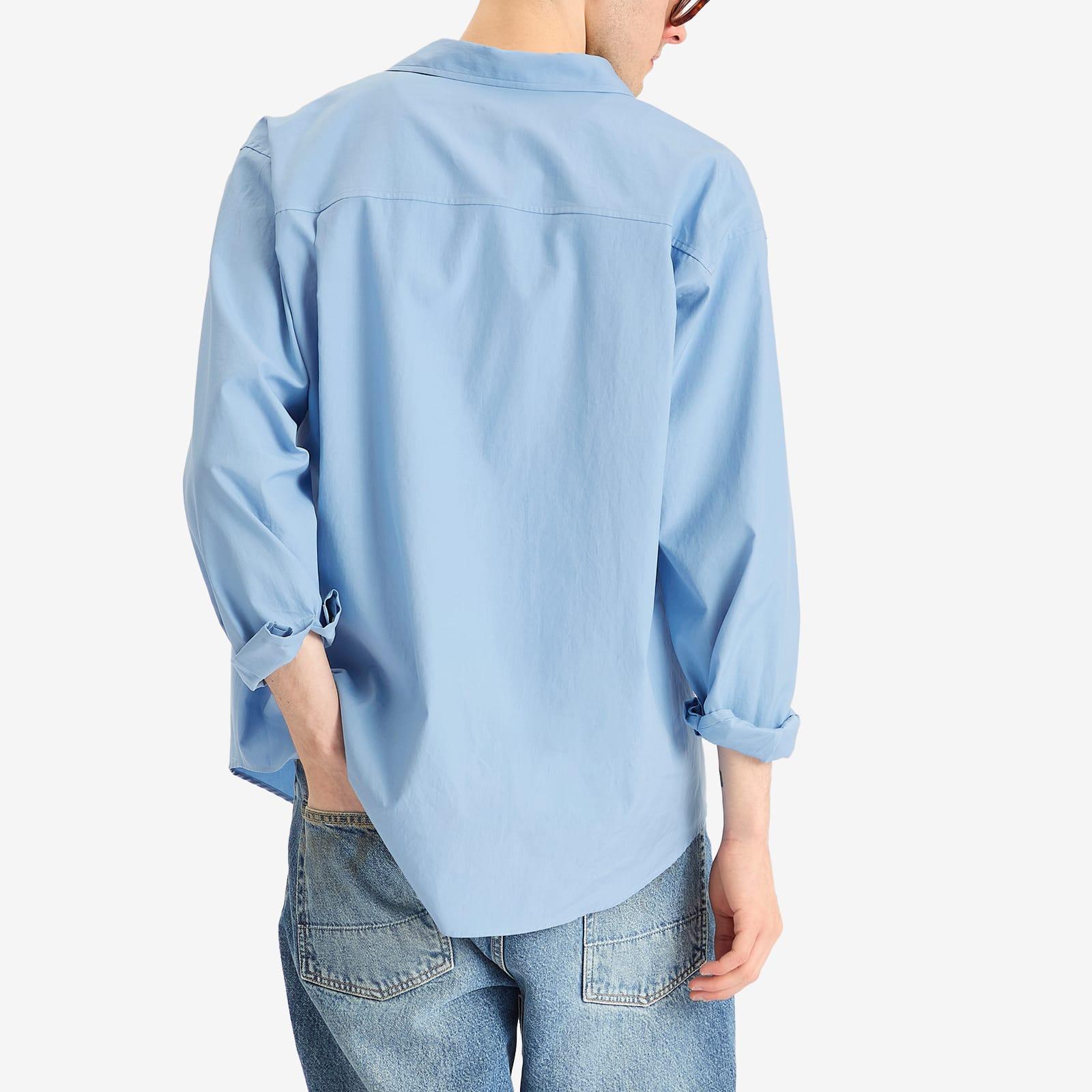 AURALEE Washed Finx Twill Big Shirt in Blue for Men | Lyst UK