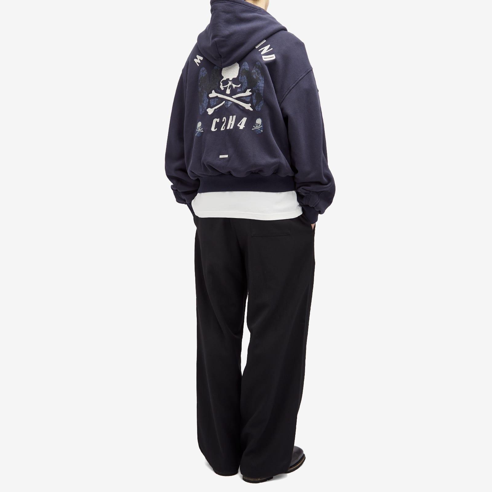 C2H4 X Mastermind Japan Profile Zip Hoodie in Blue for Men | Lyst UK