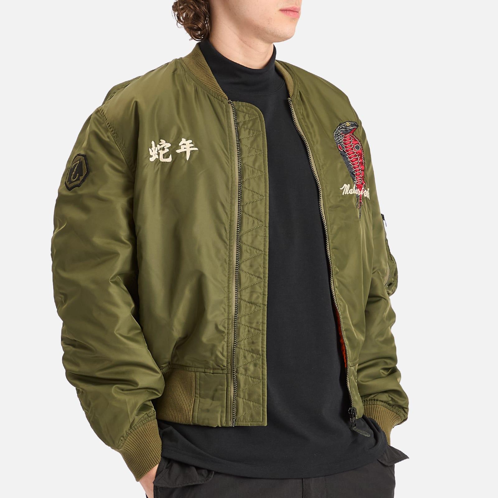 Maharishi Year Of The Snake Ma-1 Flight Jacket in Green for Men | Lyst