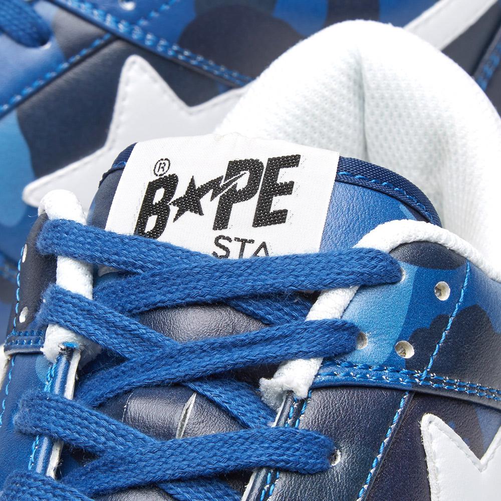 A Bathing Ape Leather Colour Camo Bape Sta in Blue for Men - Lyst