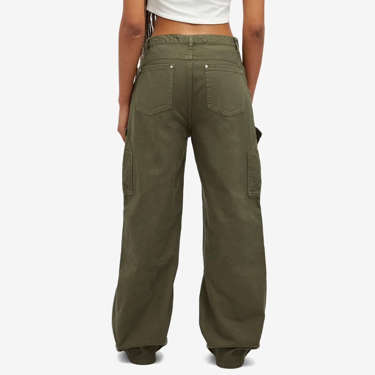 travis scott cargo pants olive