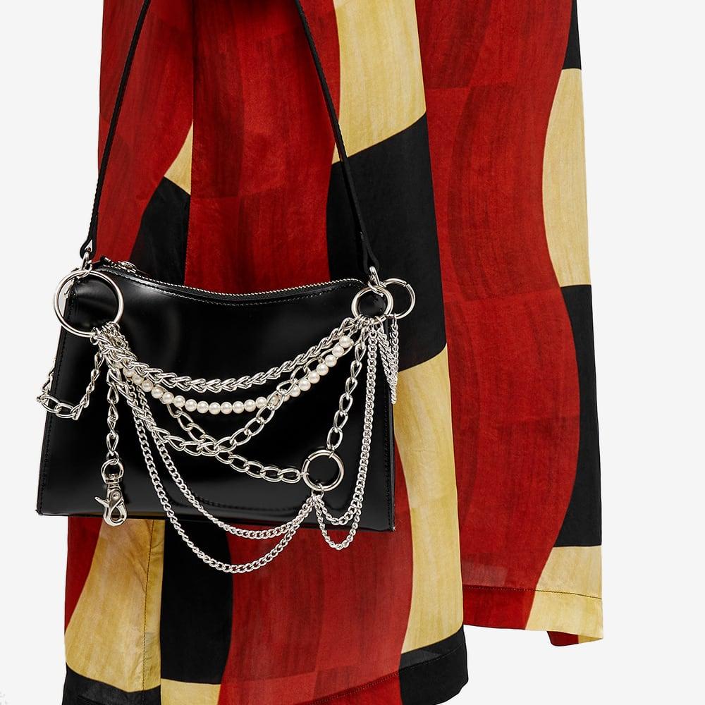 くまJUNYA WATANABE 黒 パールチェーンバッグ くまJUNYA WATANABE 黒 パールチェーンバッグ くま様専用JUNYA