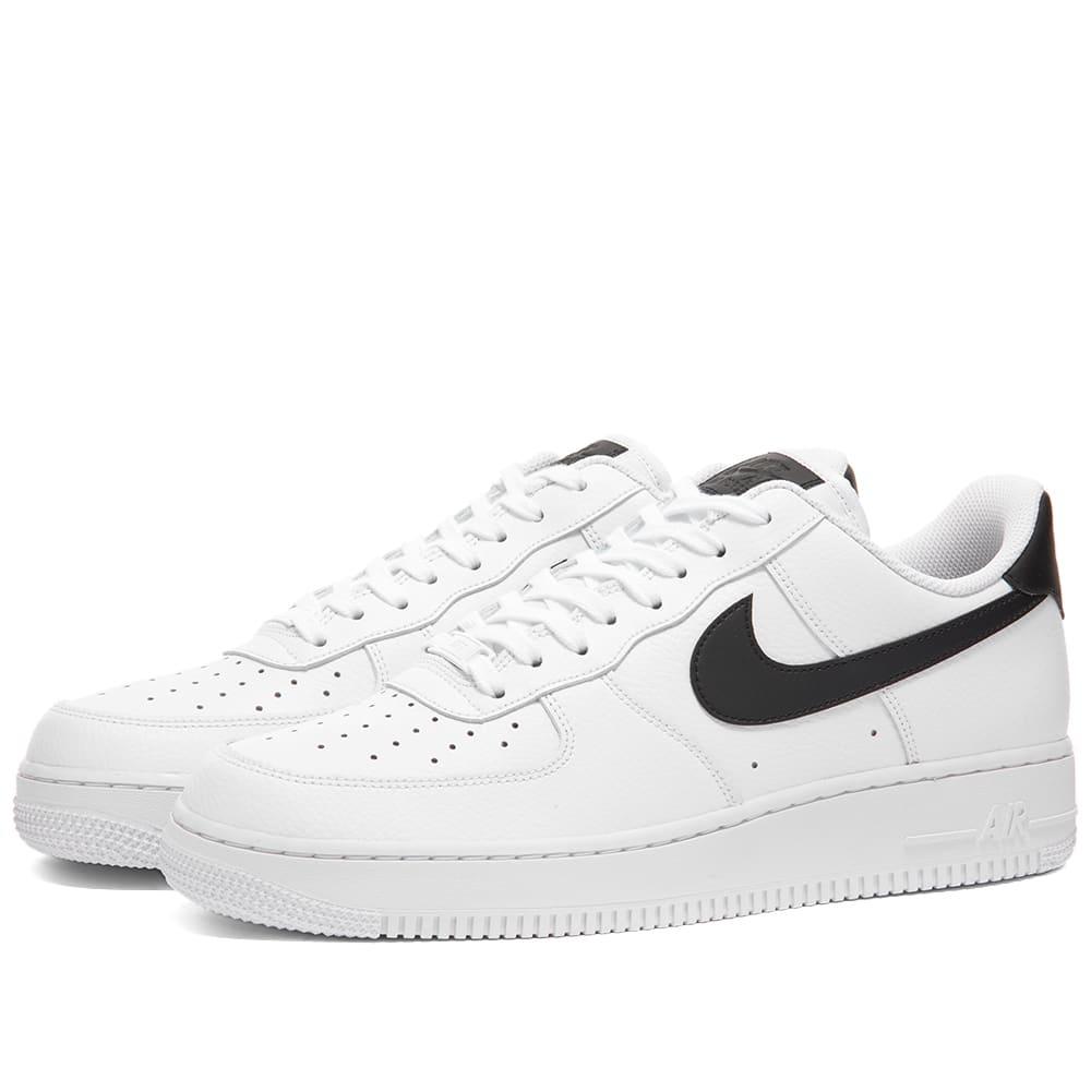 Nike Lace Air Force 1 '07 An20 Sneakers in White/Black (White) - Save 75% -  Lyst