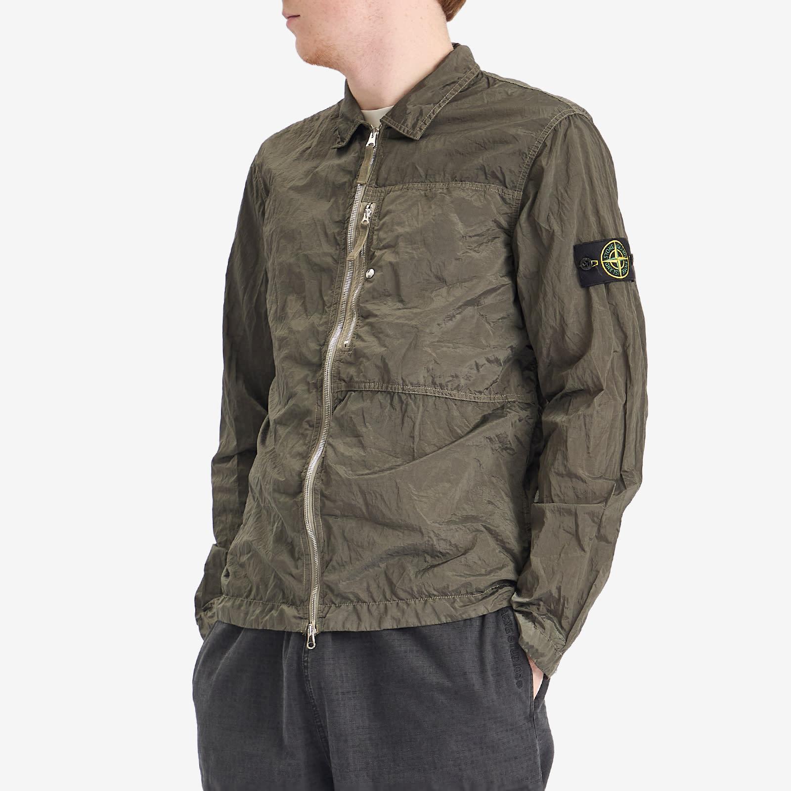 Stone Island Nylon Metal Shirt Jacket in Green for Men | Lyst