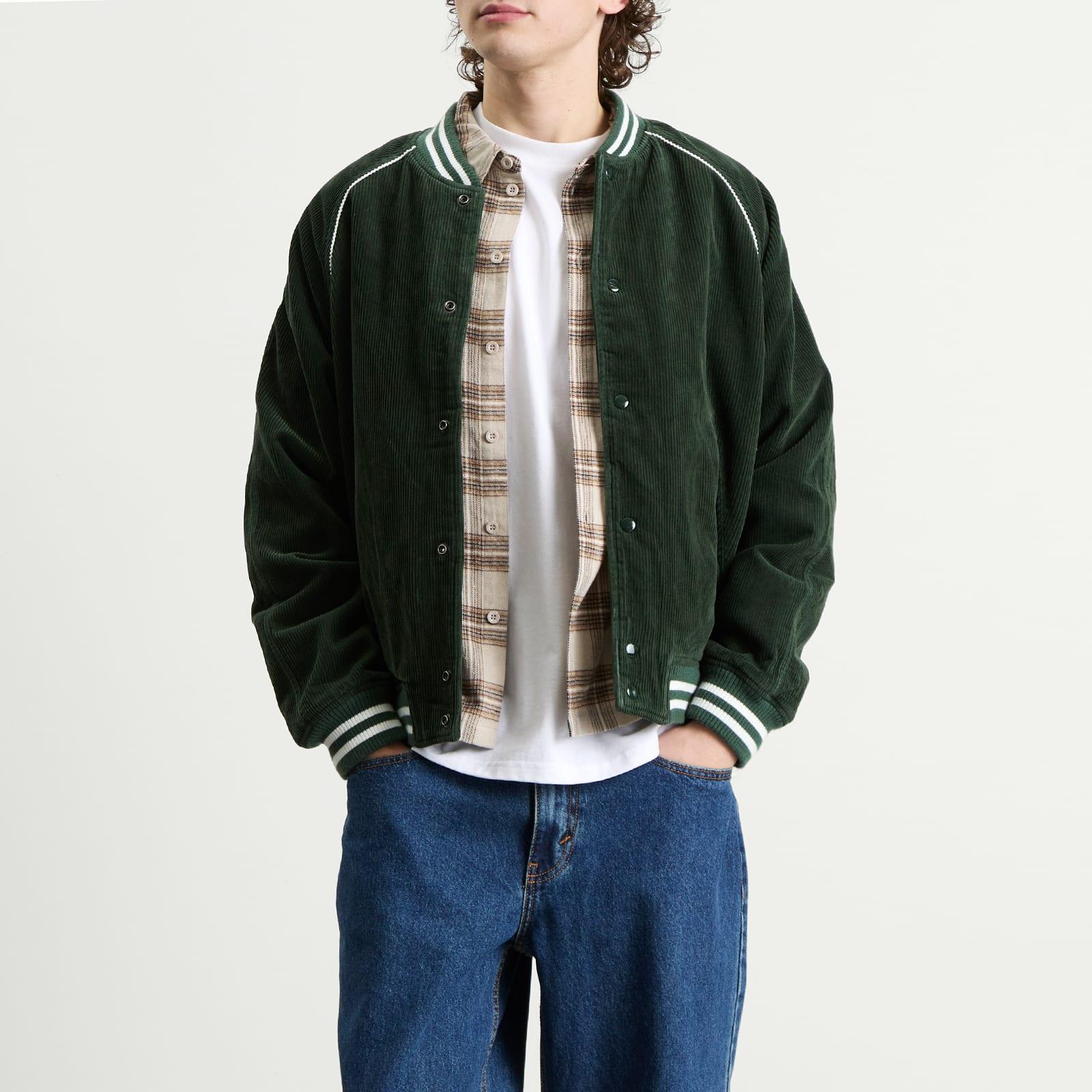 thisisneverthat Corduroy Varsity Jacket in Green for Men | Lyst UK