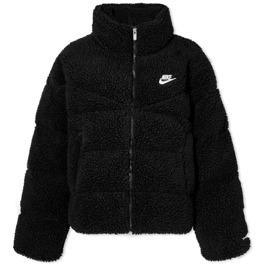 Nike City Sherpa Jacket in Black | Lyst