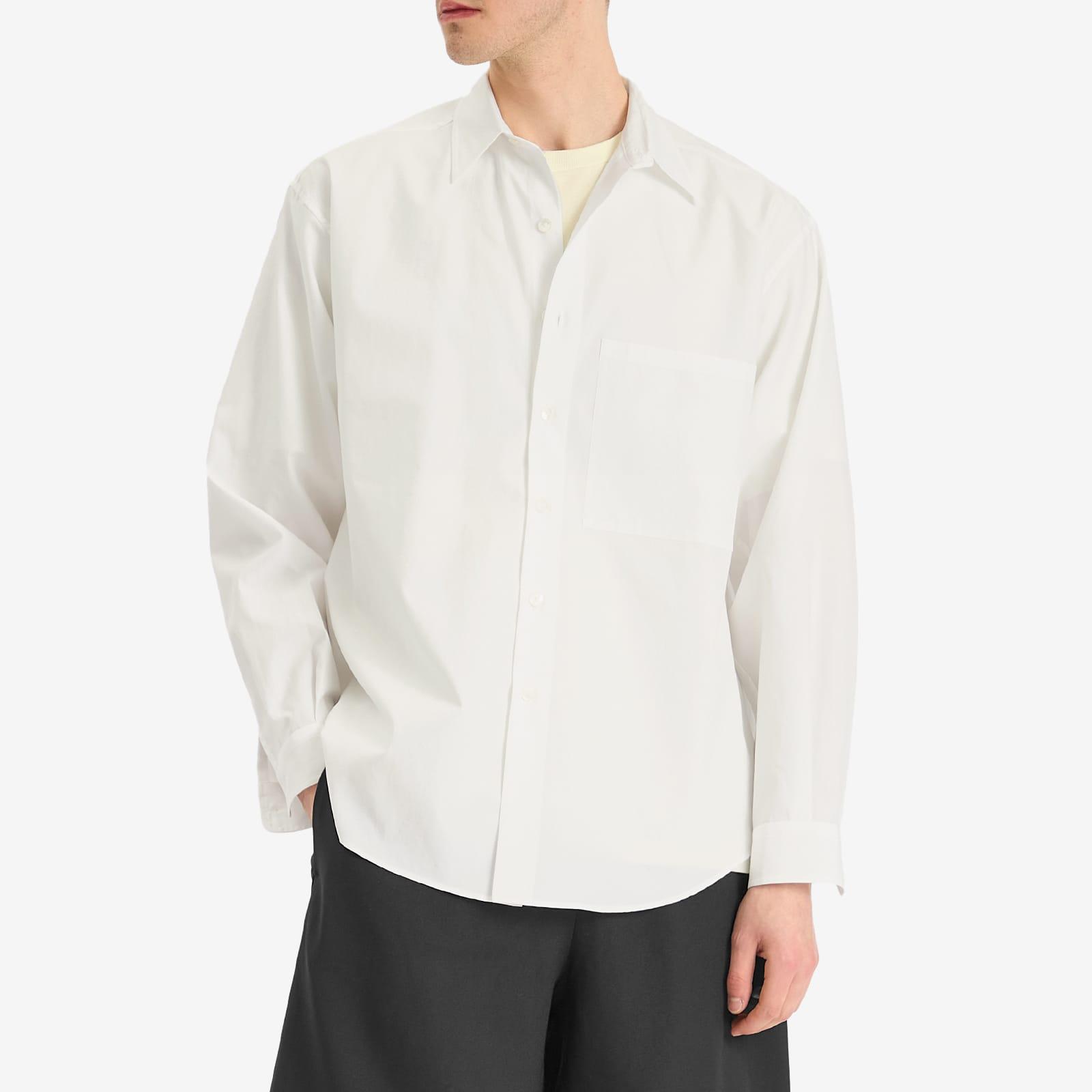 AURALEE Washed Finx Twill Big Shirt in White for Men | Lyst