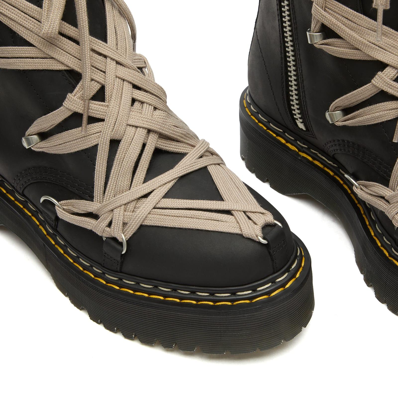 Rick Owens X Dr Martens 1460 Quad Sole Megalace Boot in Black for 