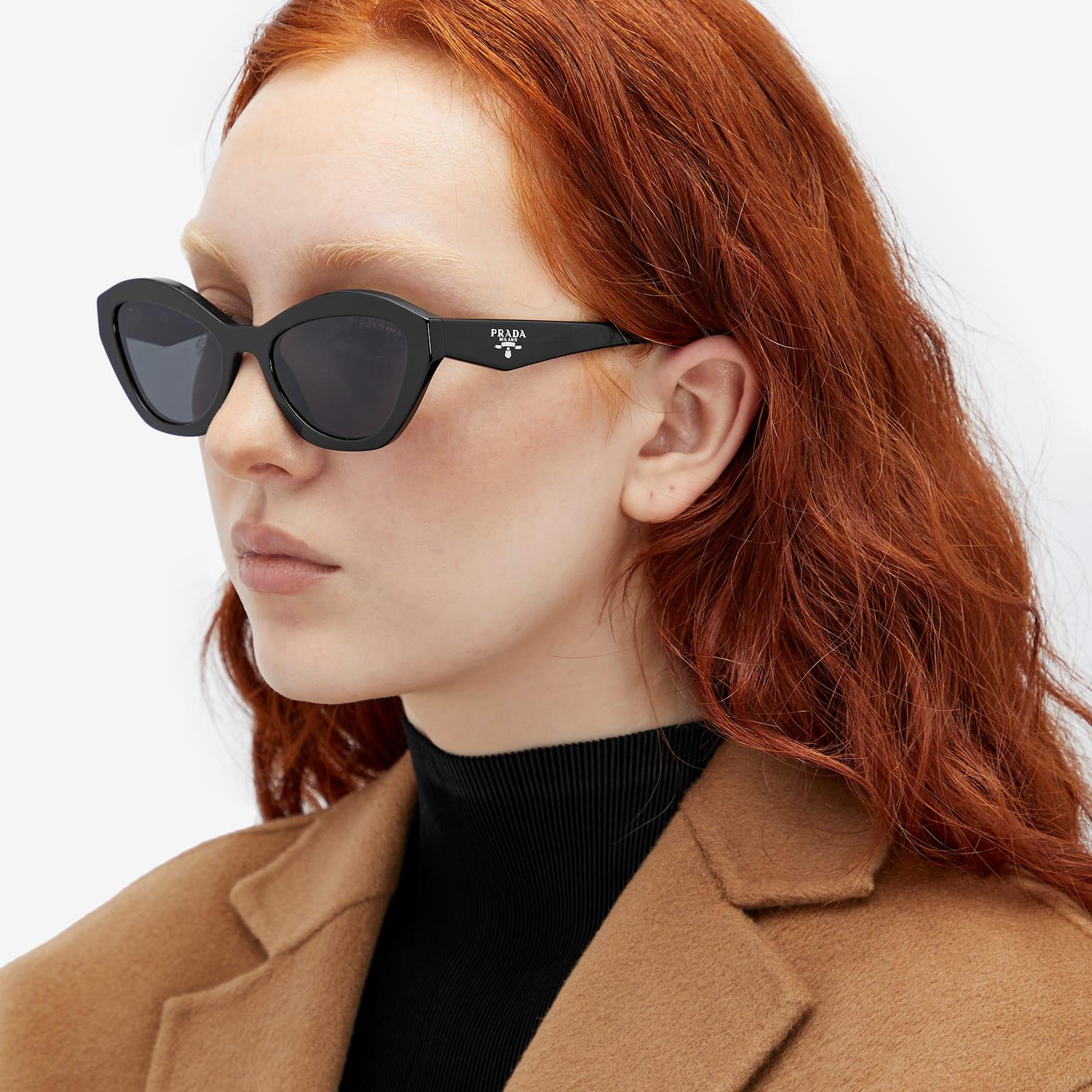 Prada Black AO2S Cateye Sunglasses Prada - PR A02S Sunglasses | Specs Collective main image 2