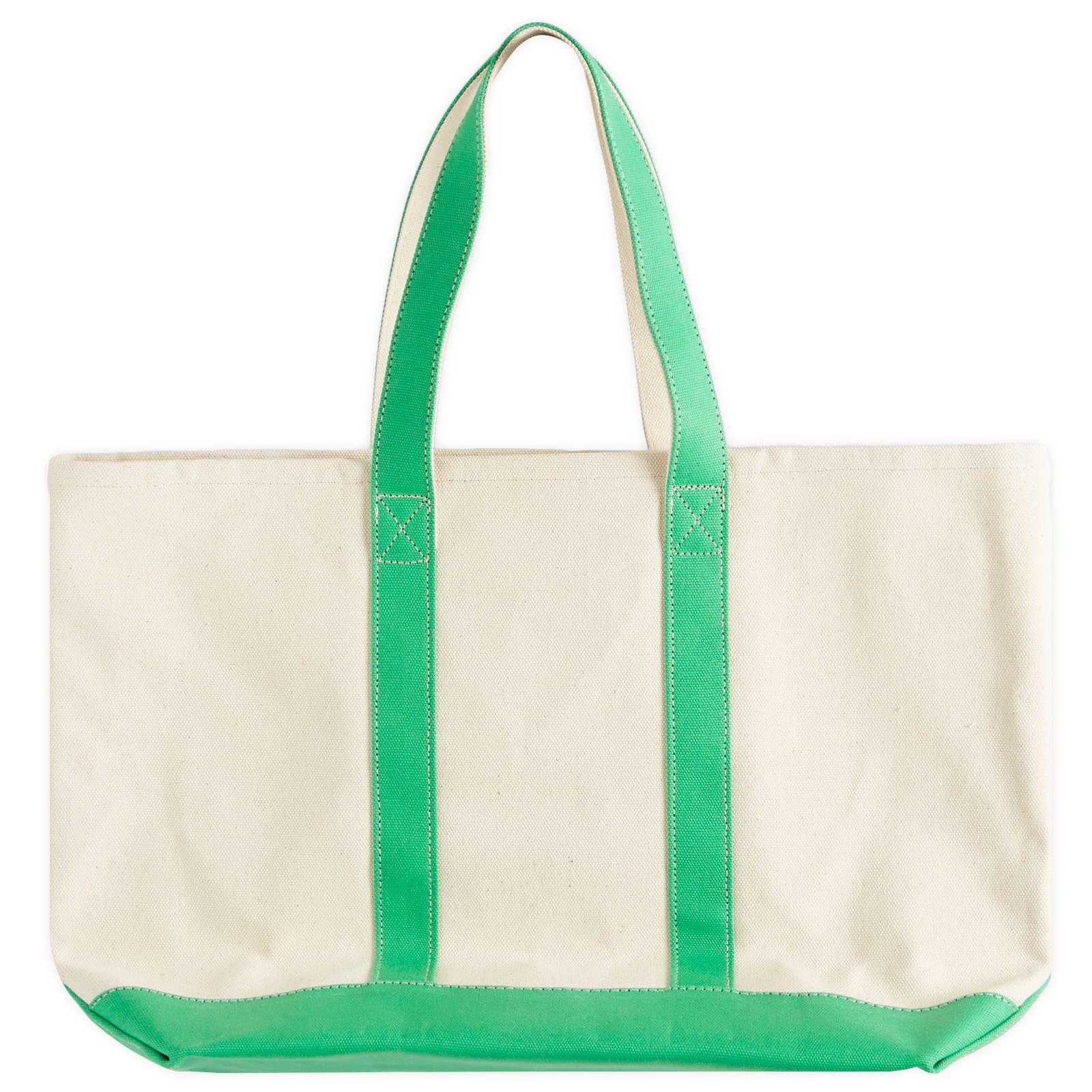 Sporty & Rich Crown Logo Two Tone Tote Bag in Green | Lyst UK