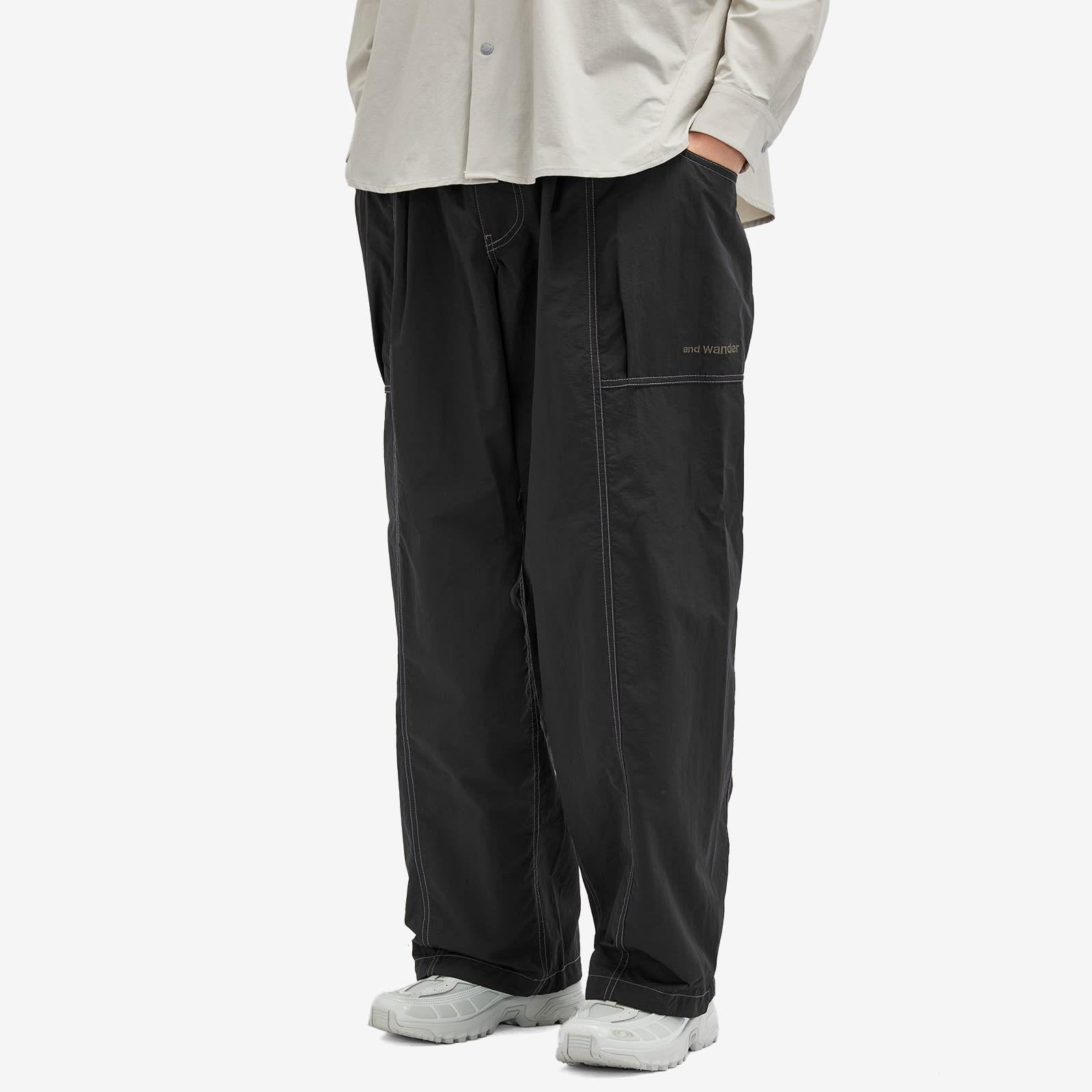and wander Crinkled Nylon Pants in Black for Men | Lyst
