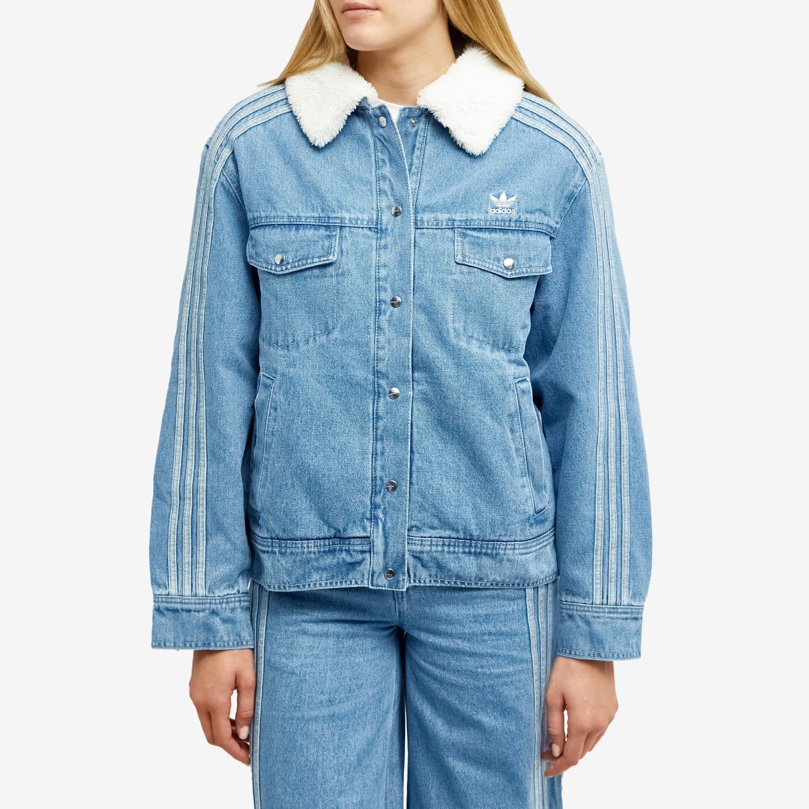 adidas Neutral Court Denim Jacket in Blue | Lyst Canada