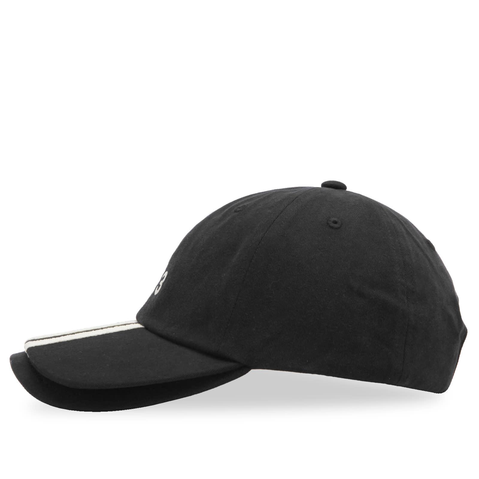 ★人気★【Y-3】3 STRIPE DOUBLE PEAK キャップ Y-3 3 Stripe Double Peak Cap in Black for Men | Lyst UK