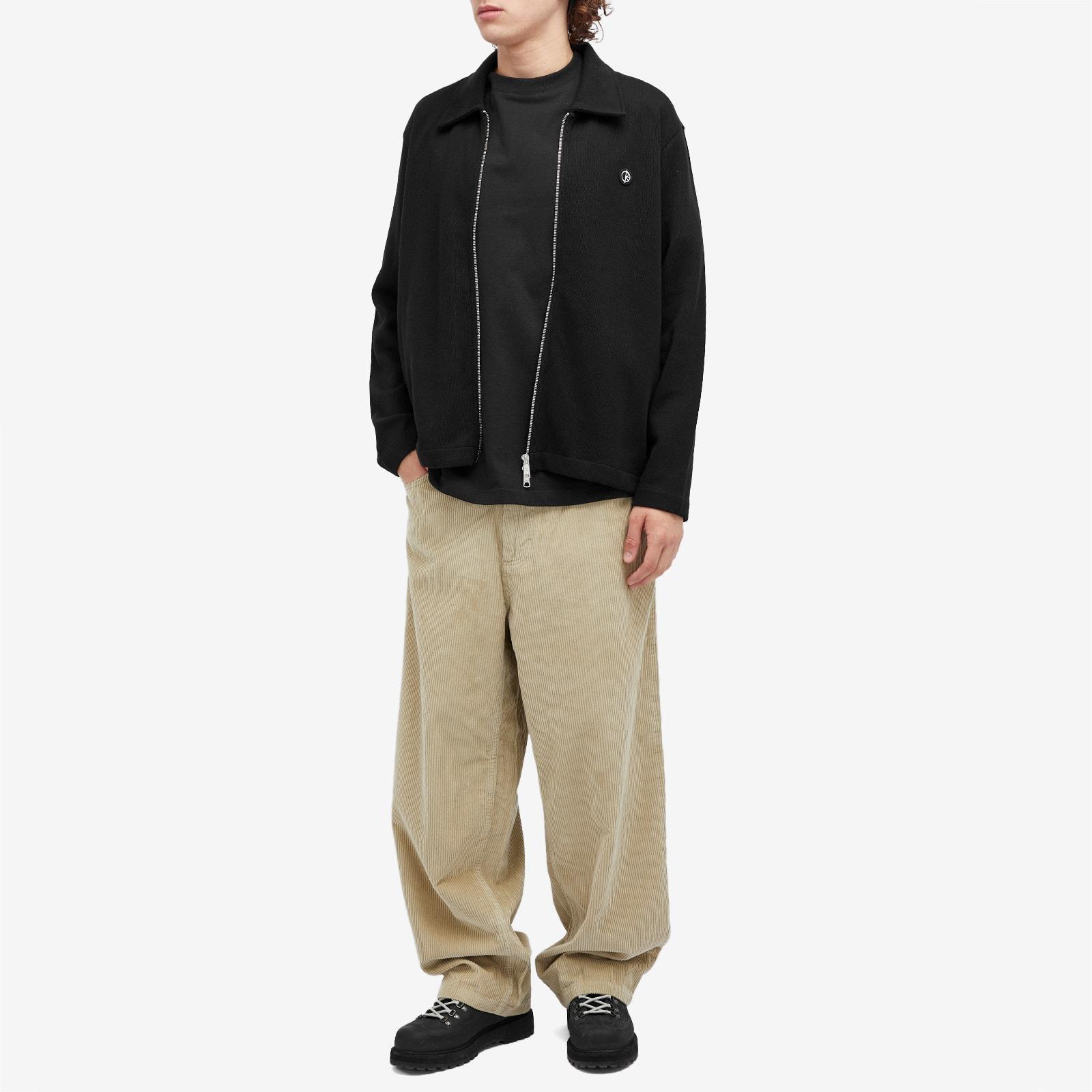 POLAR SKATE Ari Jersey Zip Cardigan in Black for Men | Lyst