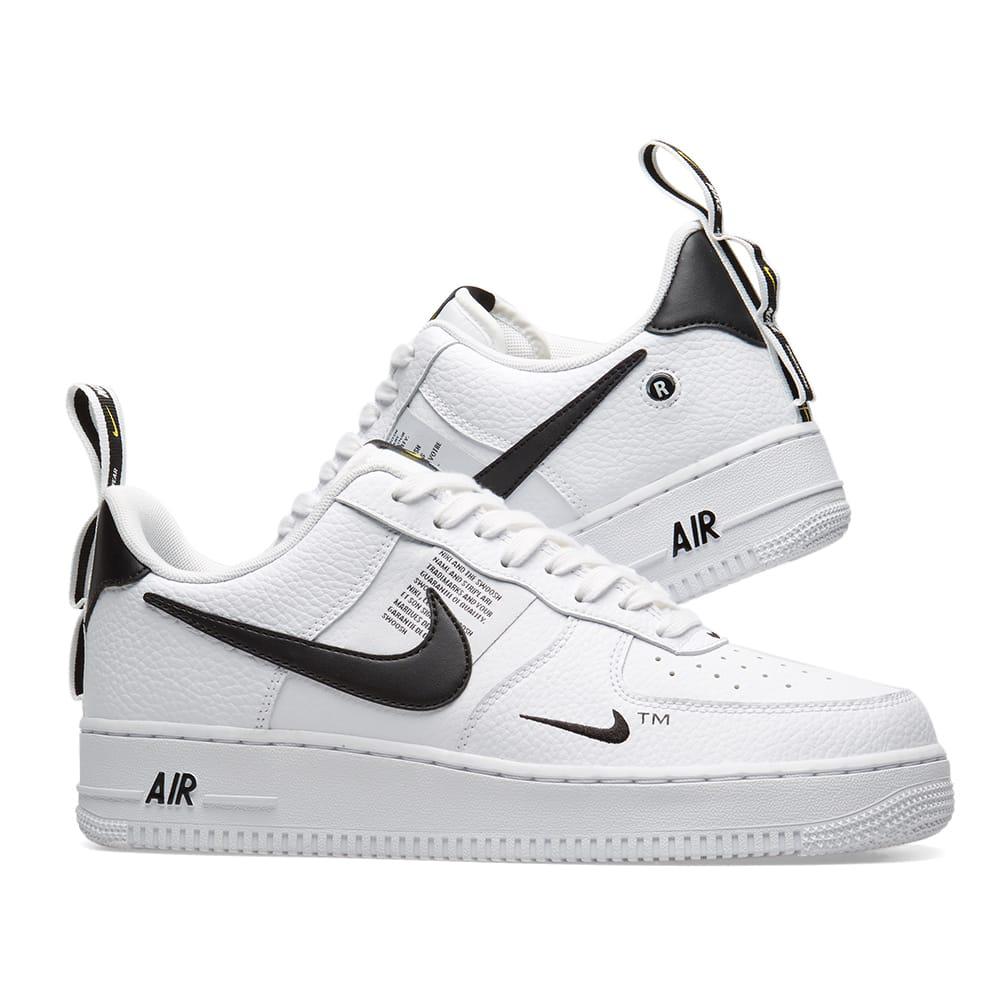 Nike Leather Air Force 1 07 Lv8 Utility Shoes - Size 13 in White/Black  (White) for Men | Lyst