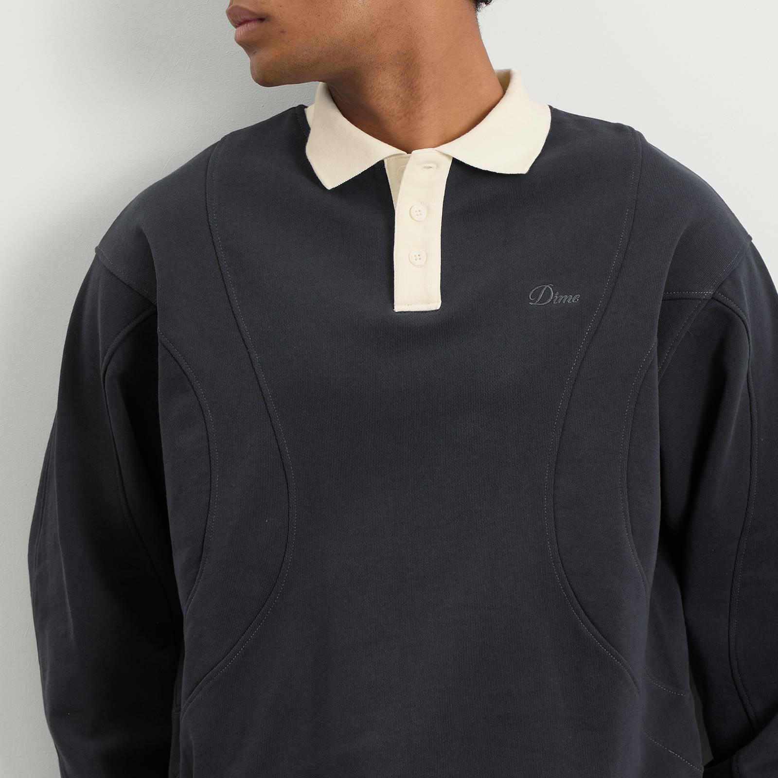 Dime French Terry Rugby Shirt in Blue for Men | Lyst UK