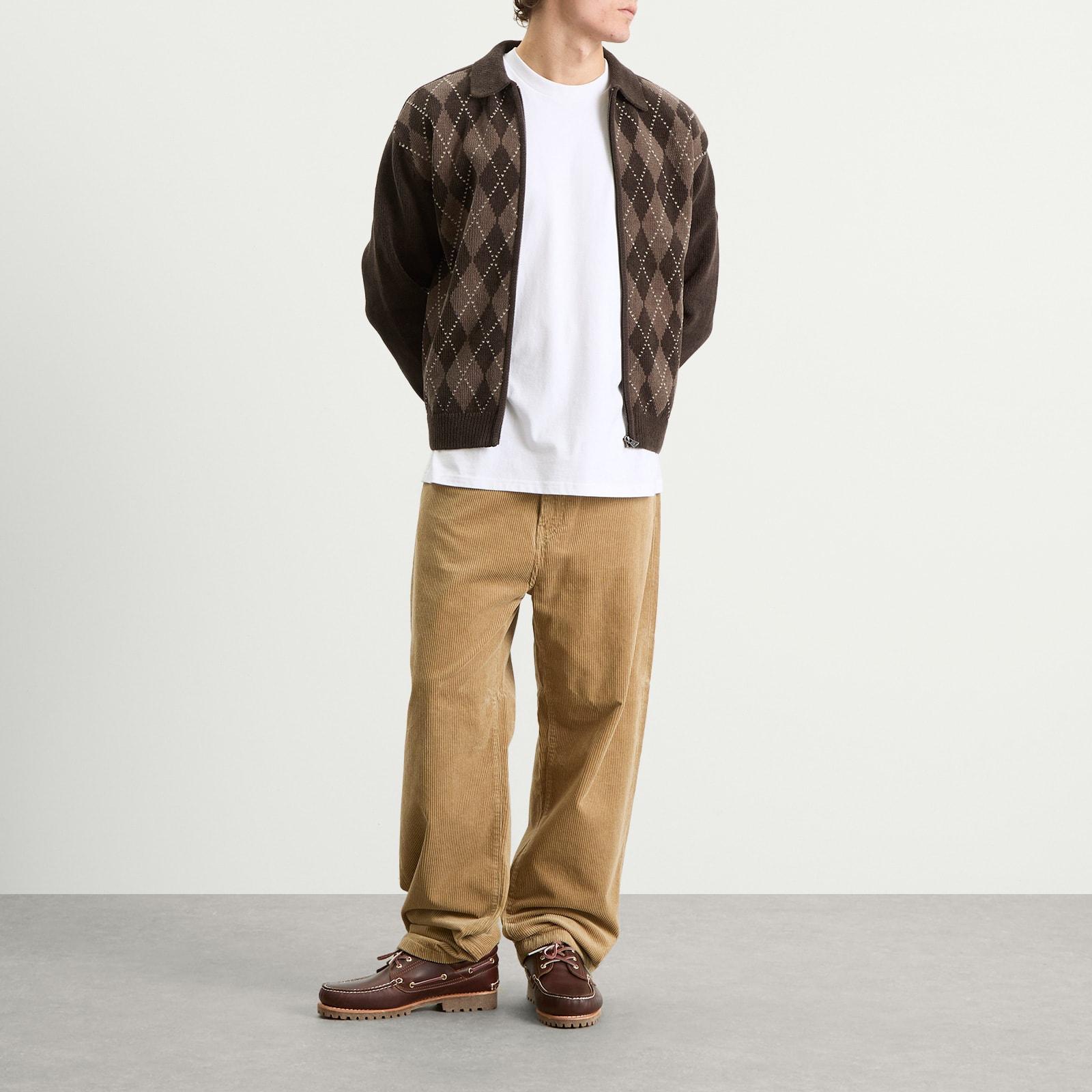 thisisneverthat Argyle Zip Knit Cardigan in Brown for Men | Lyst UK