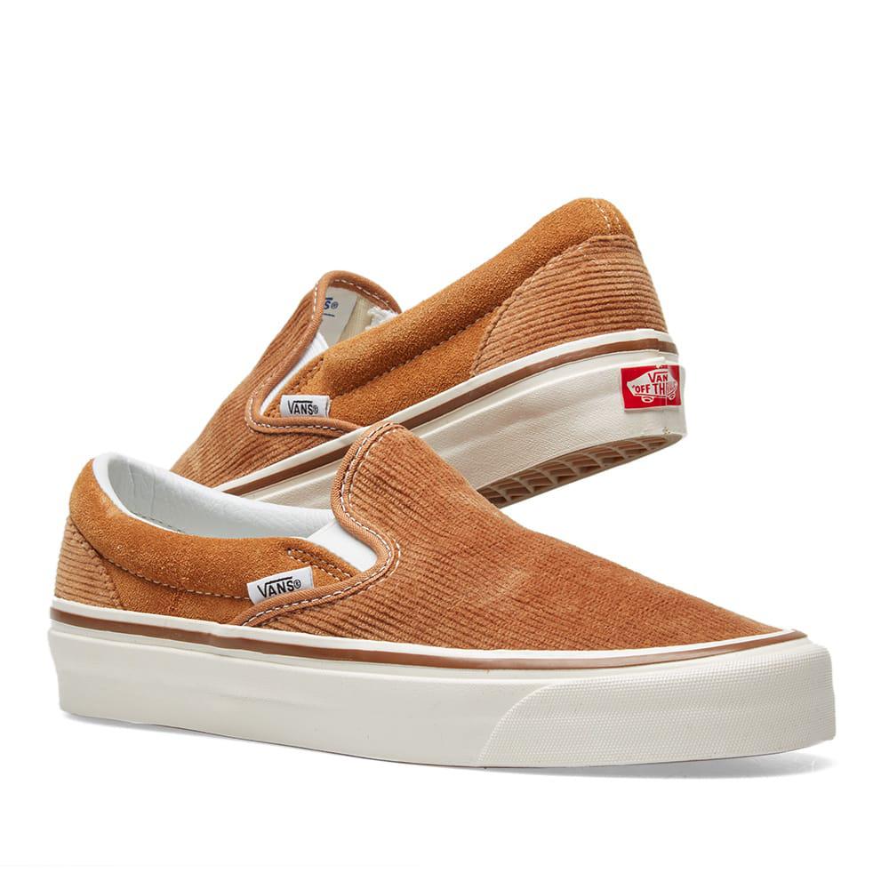 Vans Og 98 Dx Corduroy And Suede Slip-on Sneakers in Tan (Brown) for Men |  Lyst