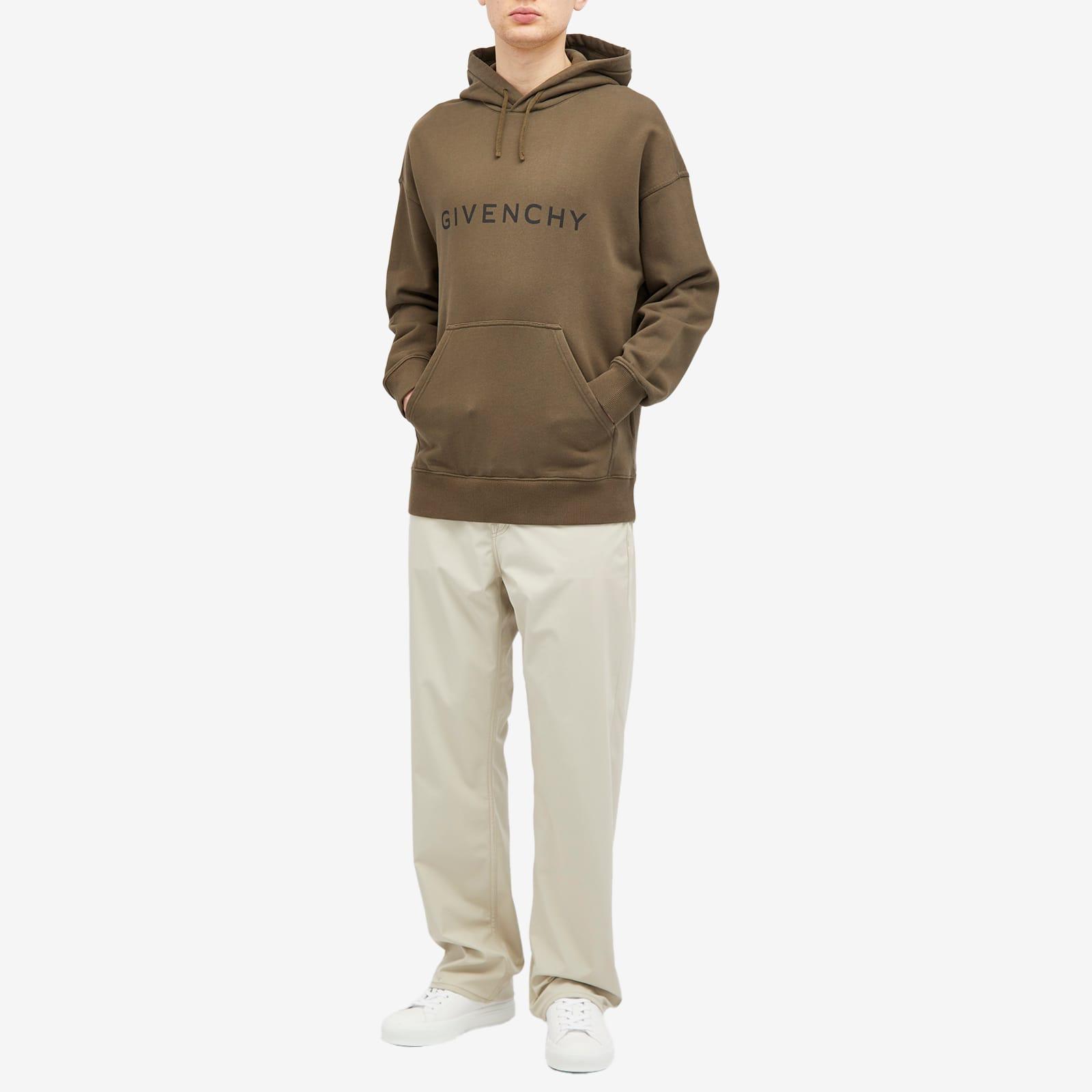 Givenchy Archetype Logo Hoodie in Green for Men Lyst