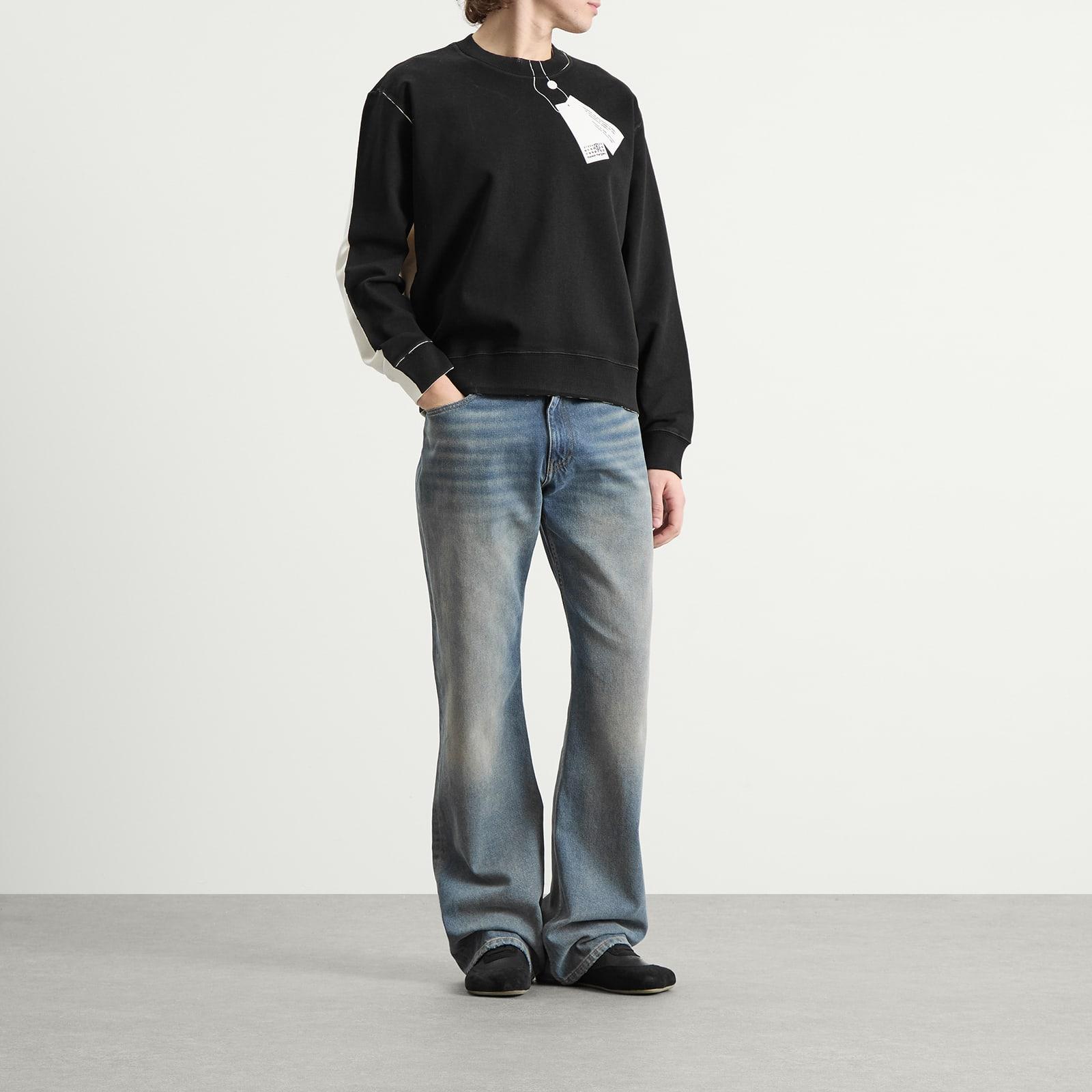 Maison Margiela Mm6 Printed Tag Sweatshirt in Black for Men | Lyst UK