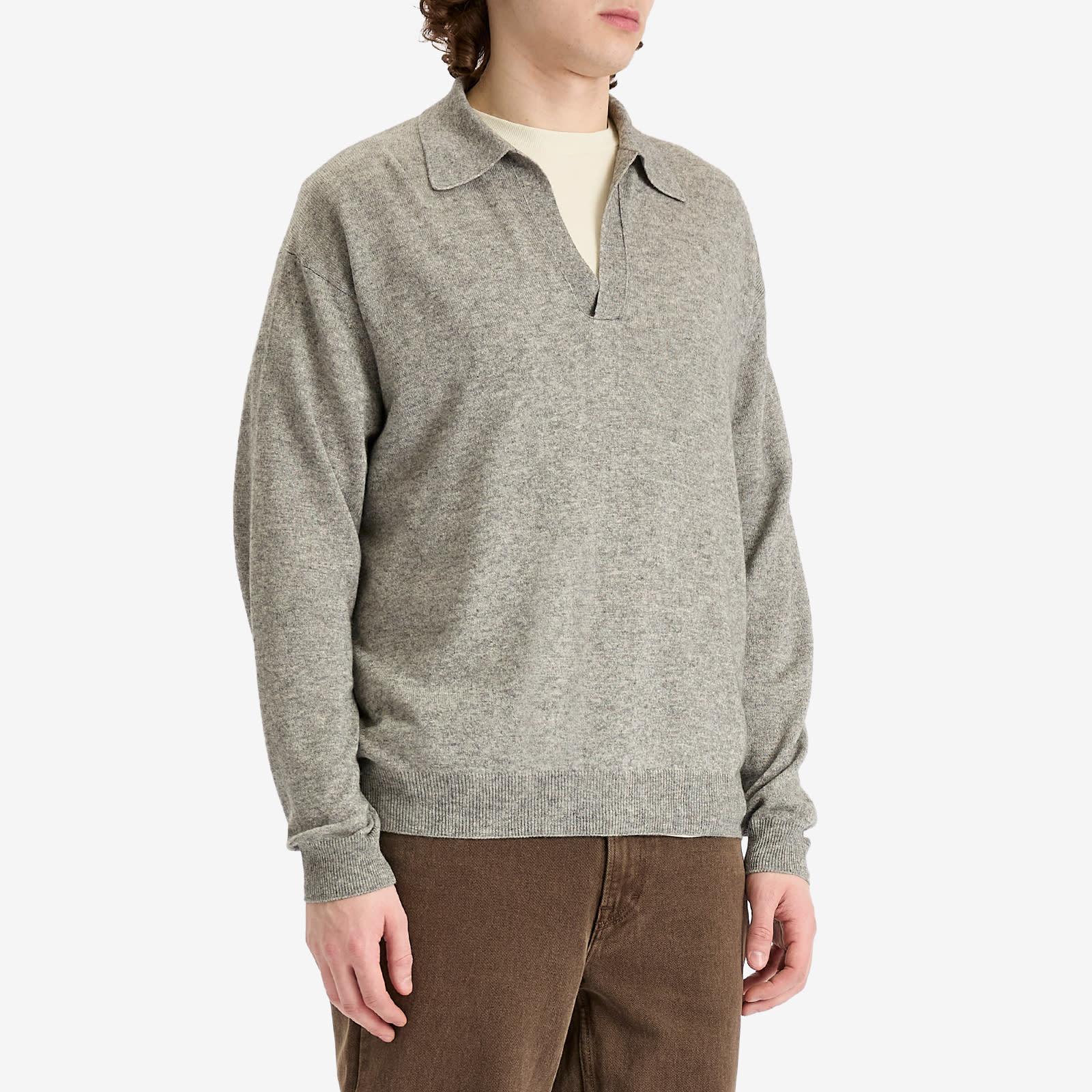 トップス auralee CASHMERE SILK KNIT SKIPPER POLO Namu Shop - Auralee Super Fine Cashmere Silk Knit Skipper