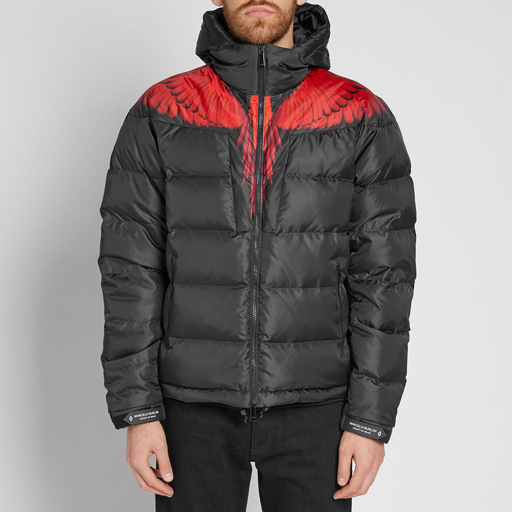 MARCELO BURLON マルセロ ブロン PATCH WINGS DOWN JACKET