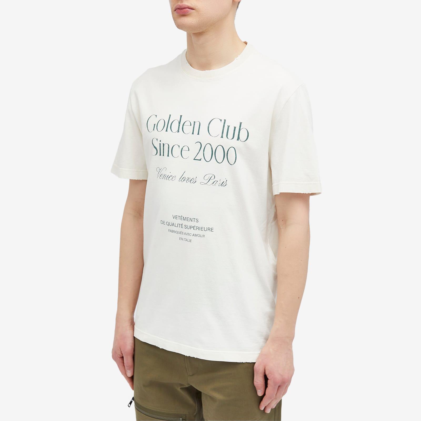 Tシャツ・カットソー GOLDEN  DELUXE BRAND Cotton t-shirt with print GOLDEN GOOSE - Printed Cotton T-shirt Golden Goose Deluxe Brand