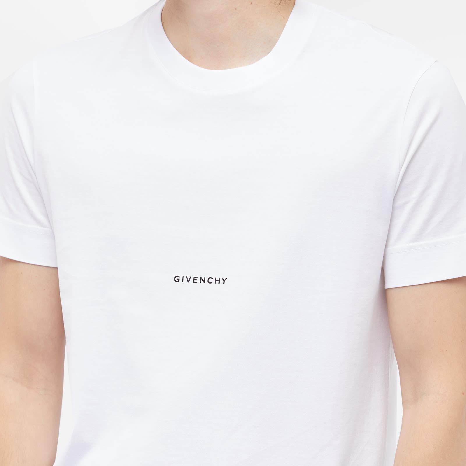 Givenchy white logo t clearance shirt