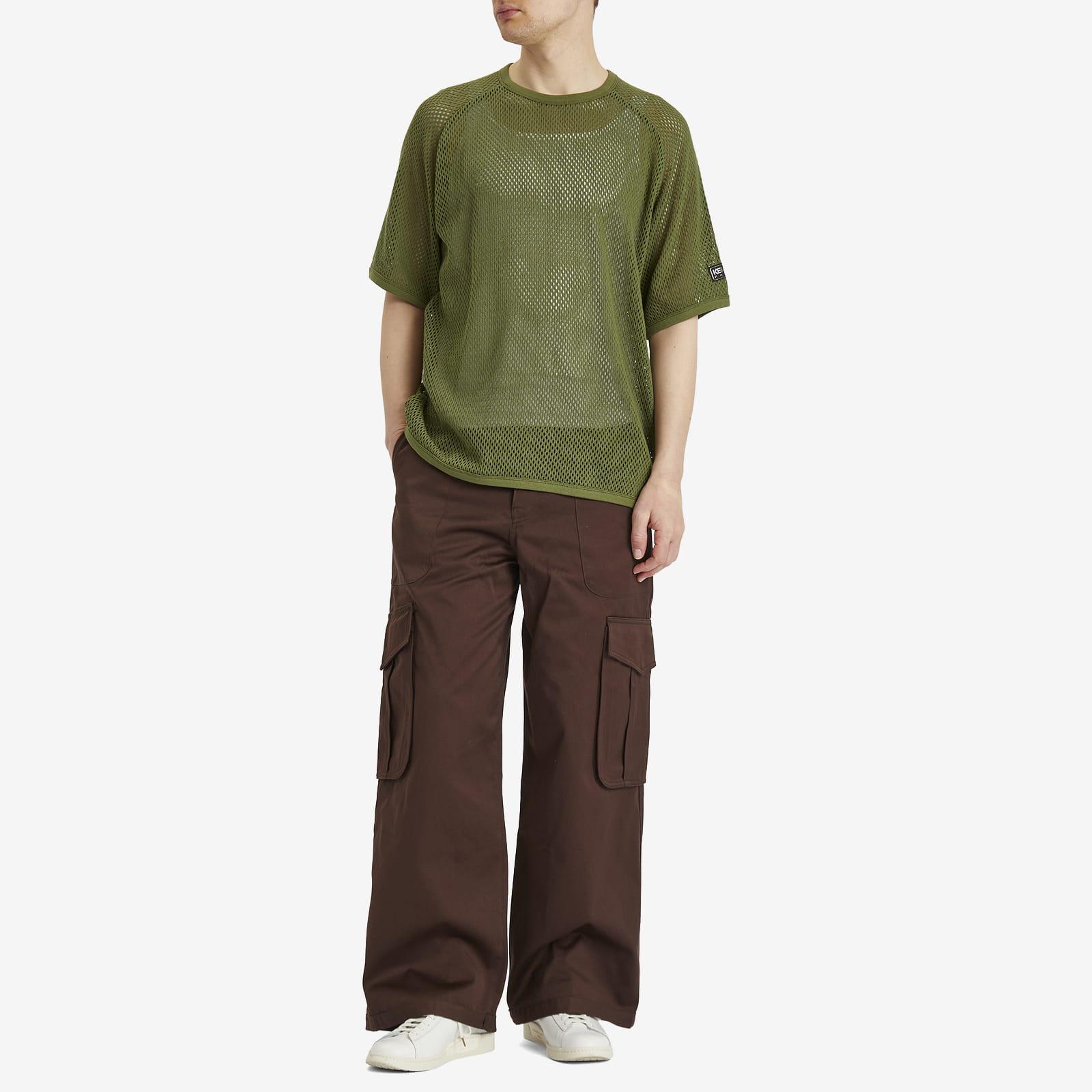 KENZO Mesh Oversized T-Shirt in Green for Men | Lyst