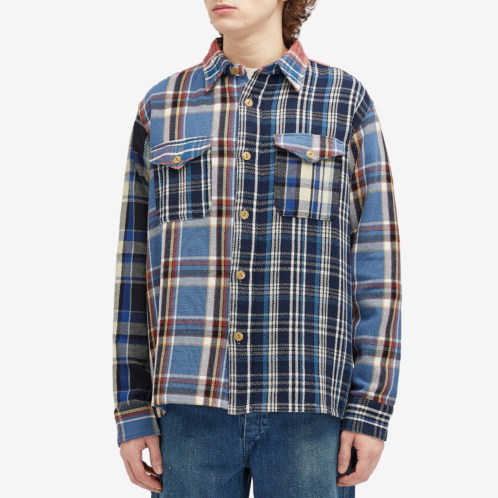 Human Made Crazy Check L/S Shirt in Blue for Men | Lyst UK