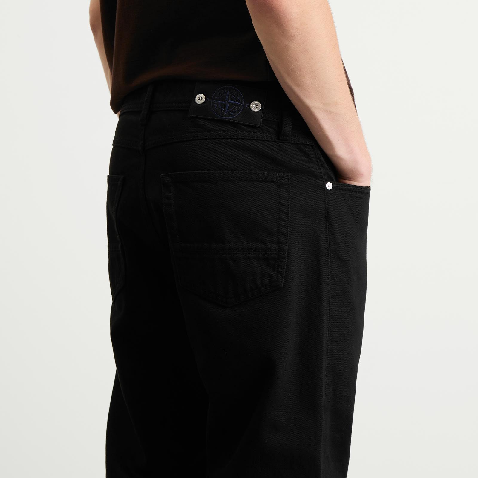 Stone Island Bull Denim-Tc Straight Jeans in Black for Men | Lyst