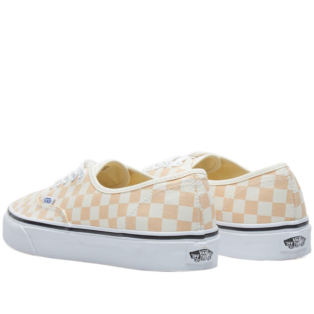 Vans Canvas Authentic Checkerboard in Orange for Men - Lyst